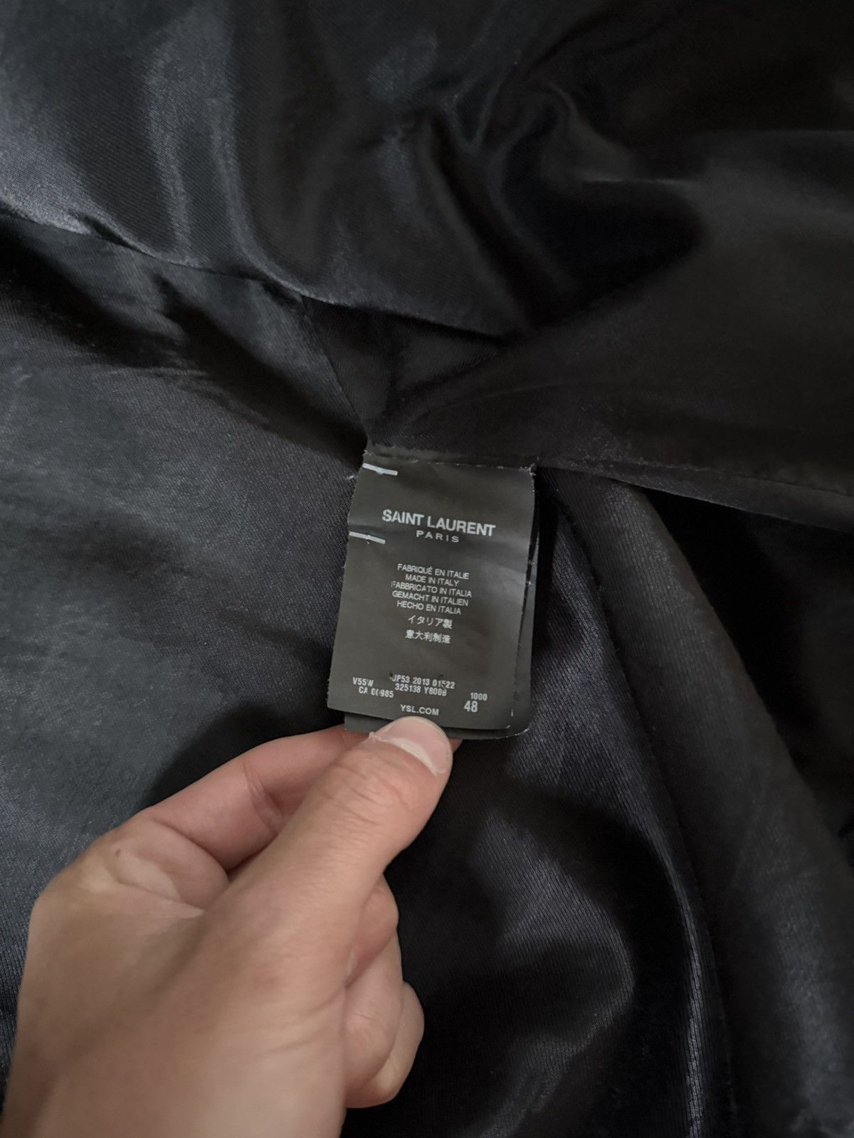 Saint Laurent Paris Saint Laurent Black Wool Teddy Jacket Size US M / EU 48-50 / 2 - 12 Thumbnail