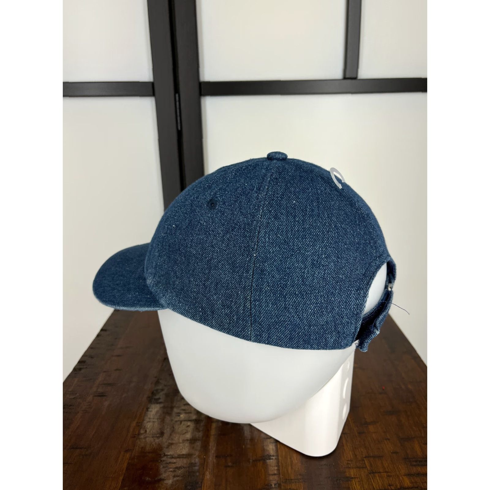 Vintage Blue Denim Look Adjustable Baseball Cap Unisex One Size Outdoor Activewear Size ONE SIZE - 5 Thumbnail
