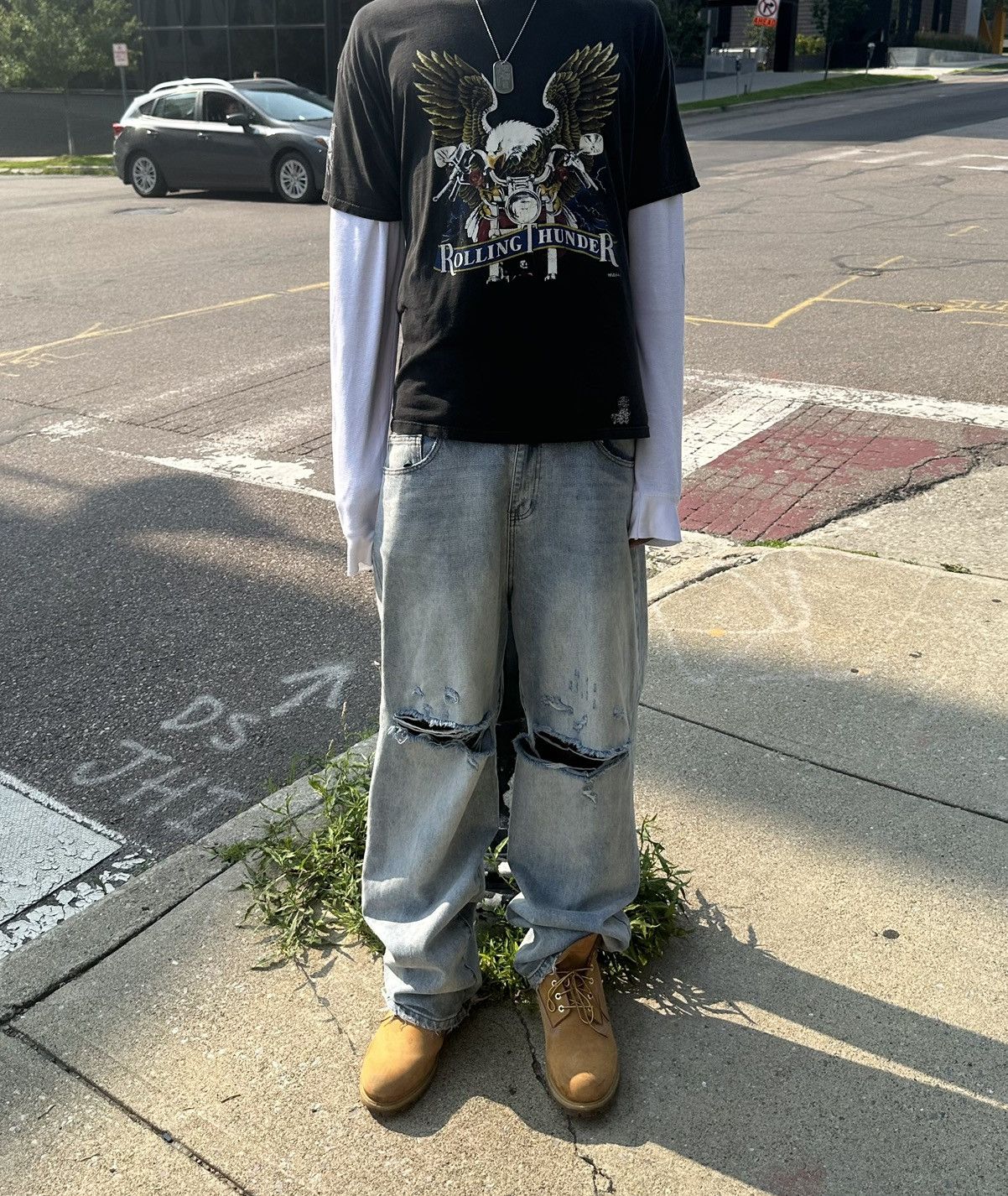 basketcase gallery LAX, blow out baggy denim v2 Size US 36 / EU 52 - 6 Thumbnail