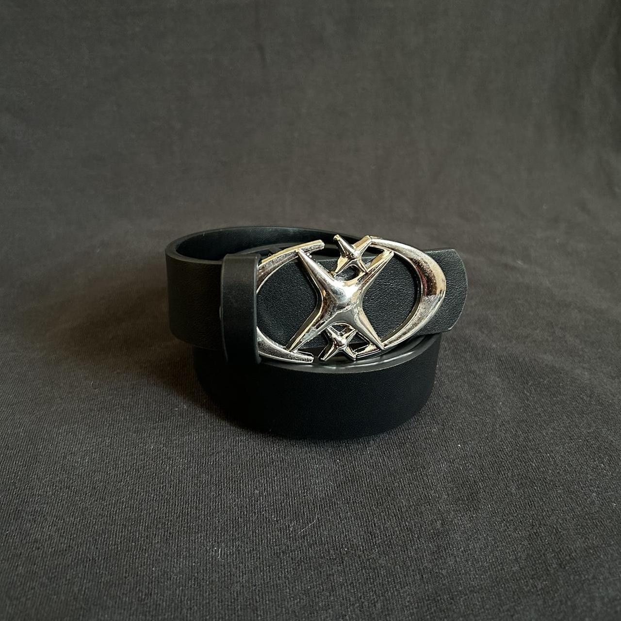 Japanese Brand × Vintage Y2K 2000s Style Silver Stars Skater Hip Hop Belt Size ONE SIZE - 2 Thumbnail