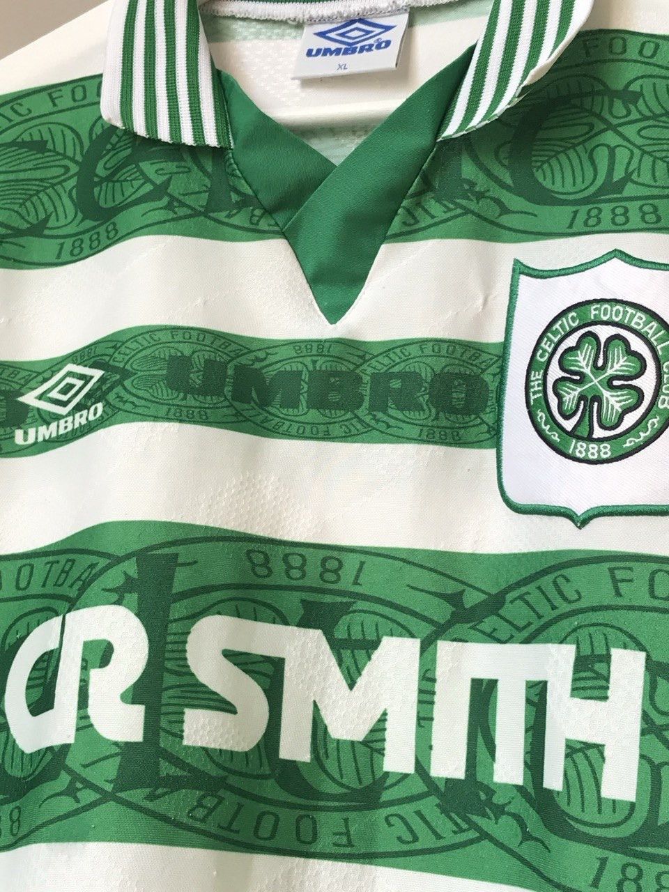 Umbro Vintage 1990s Umbro Celtic FC Retro Football Shirt Jersey Size US XL / EU 56 / 4 - 3 Thumbnail