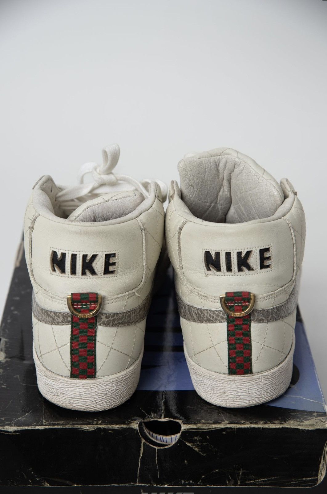 Nike × Supreme 2006 Supreme X Nike Blazers (White) Size US 11 / EU 44 - 7 Thumbnail