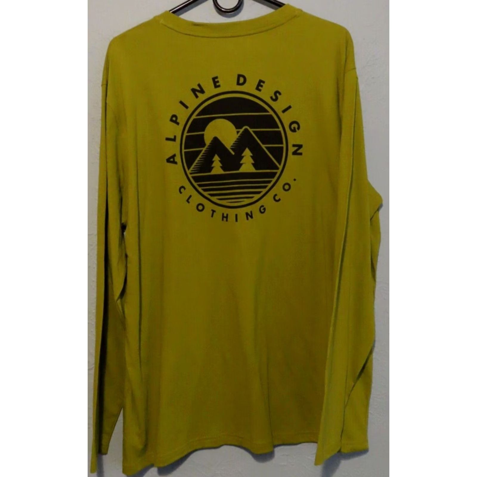 Vintage Alpine Design T-Shirt Mens XL Long Sleeve Tree Moss UPF 50+ NWT Green Size US XL / EU 56 / 4 - 6 Thumbnail
