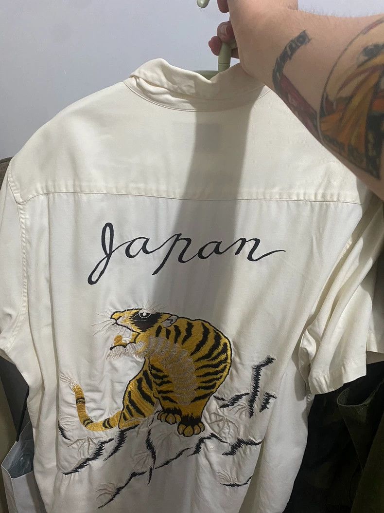 Wacko Maria Wacko Maria Sukajan Embroidered Tiger Shirt Hawaiian Shirt Size US XL / EU 56 / 4 - 1 Thumbnail