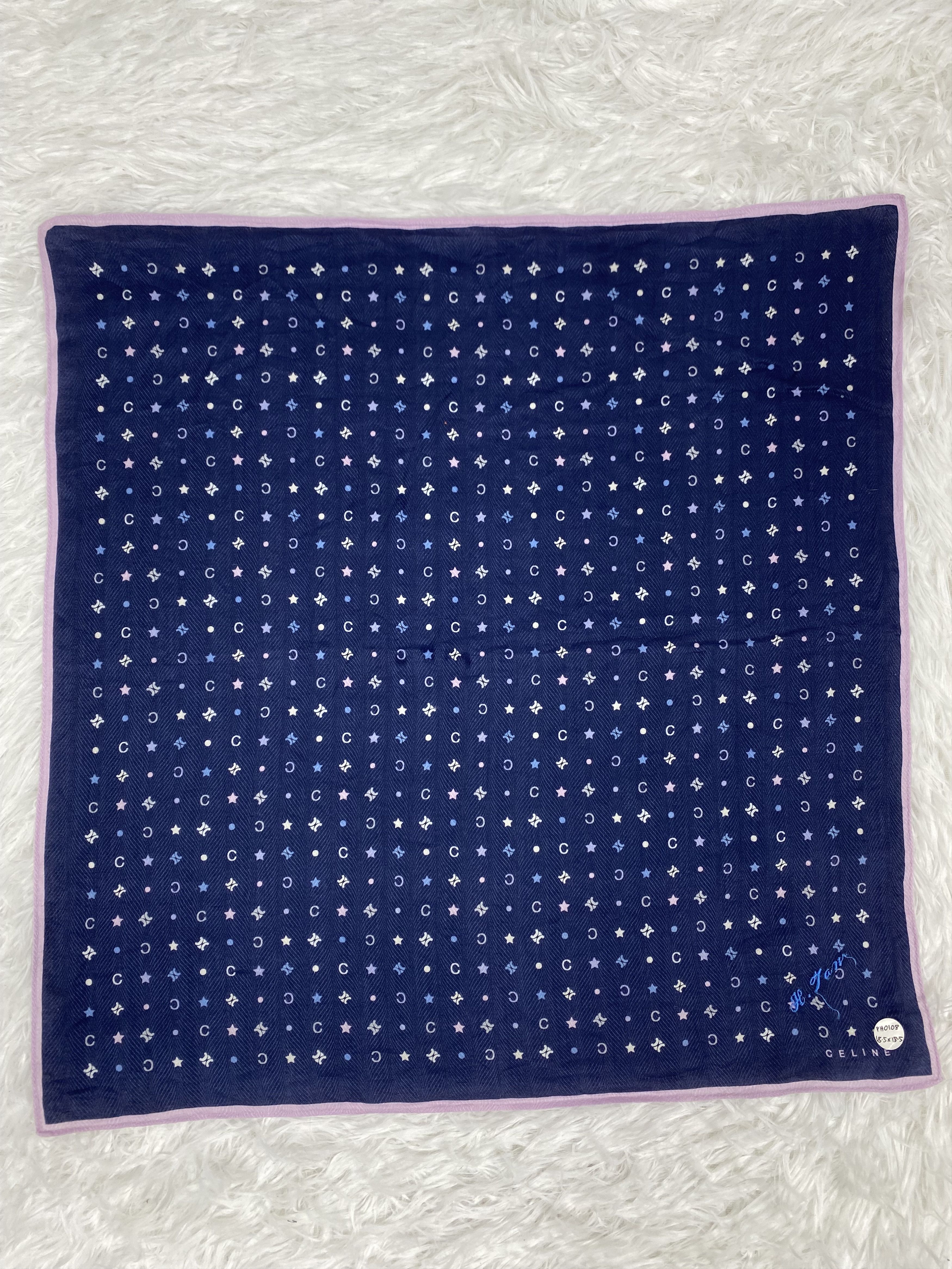 Celine × Vintage Vintage Celine Handkerchief PH0108 Size ONE SIZE - 3 Thumbnail
