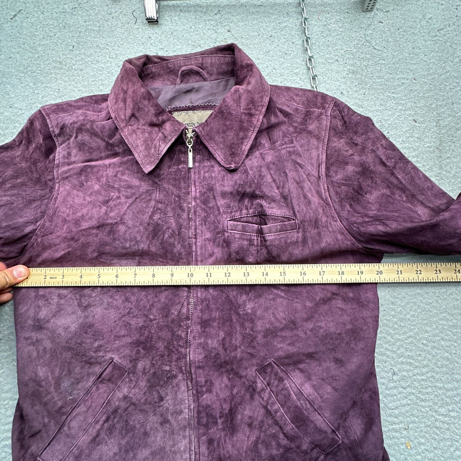 Other Vintage Brandon Thomas Suede Leather Jacket Womens M Purple Size M / US 6-8 / IT 42-44 - 6 Thumbnail