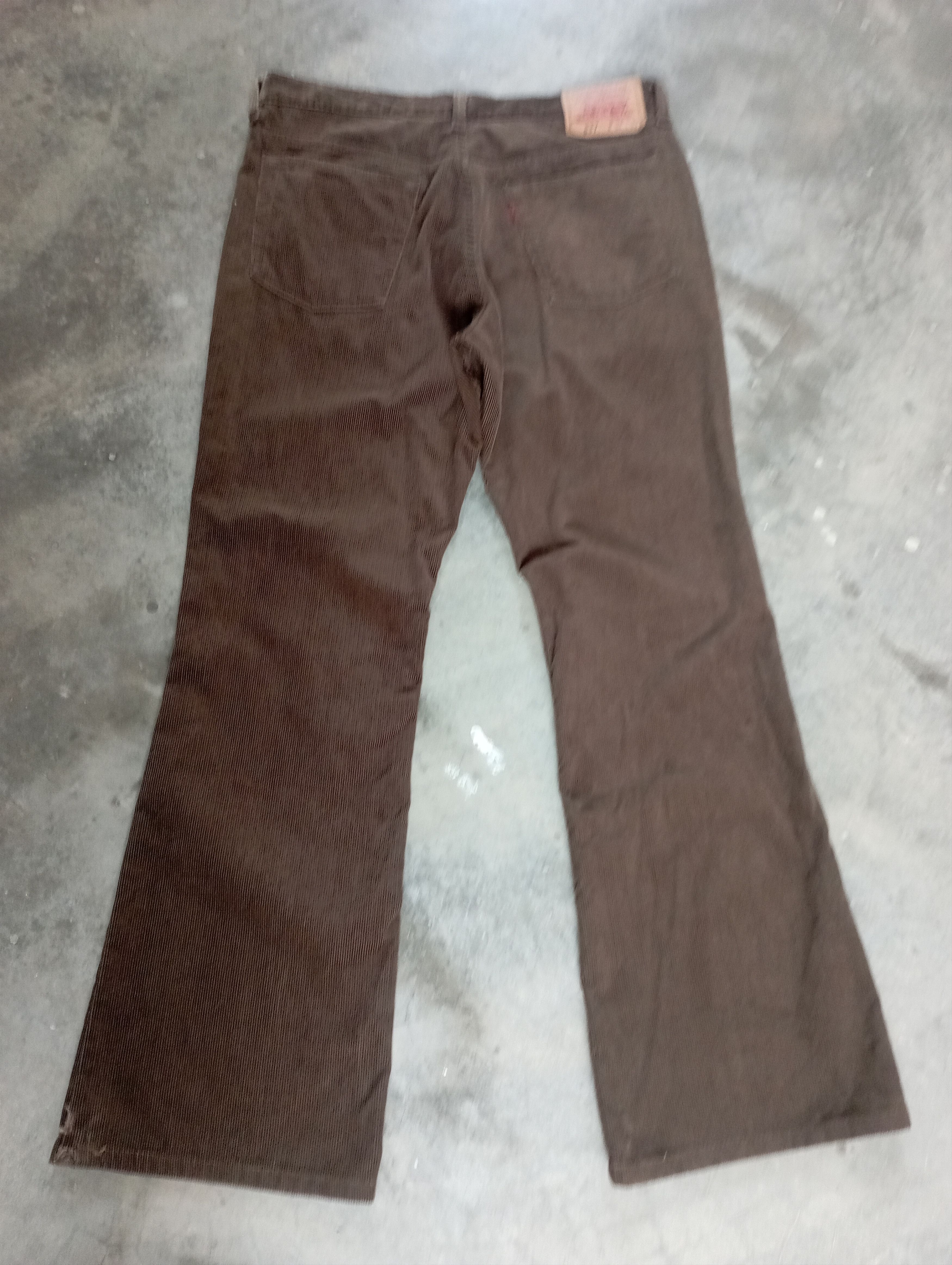 Levi's Flare Jeans Vintage Corduroy Dark Brown Levi's 537 Size US 32 / EU 48 - 2 Thumbnail