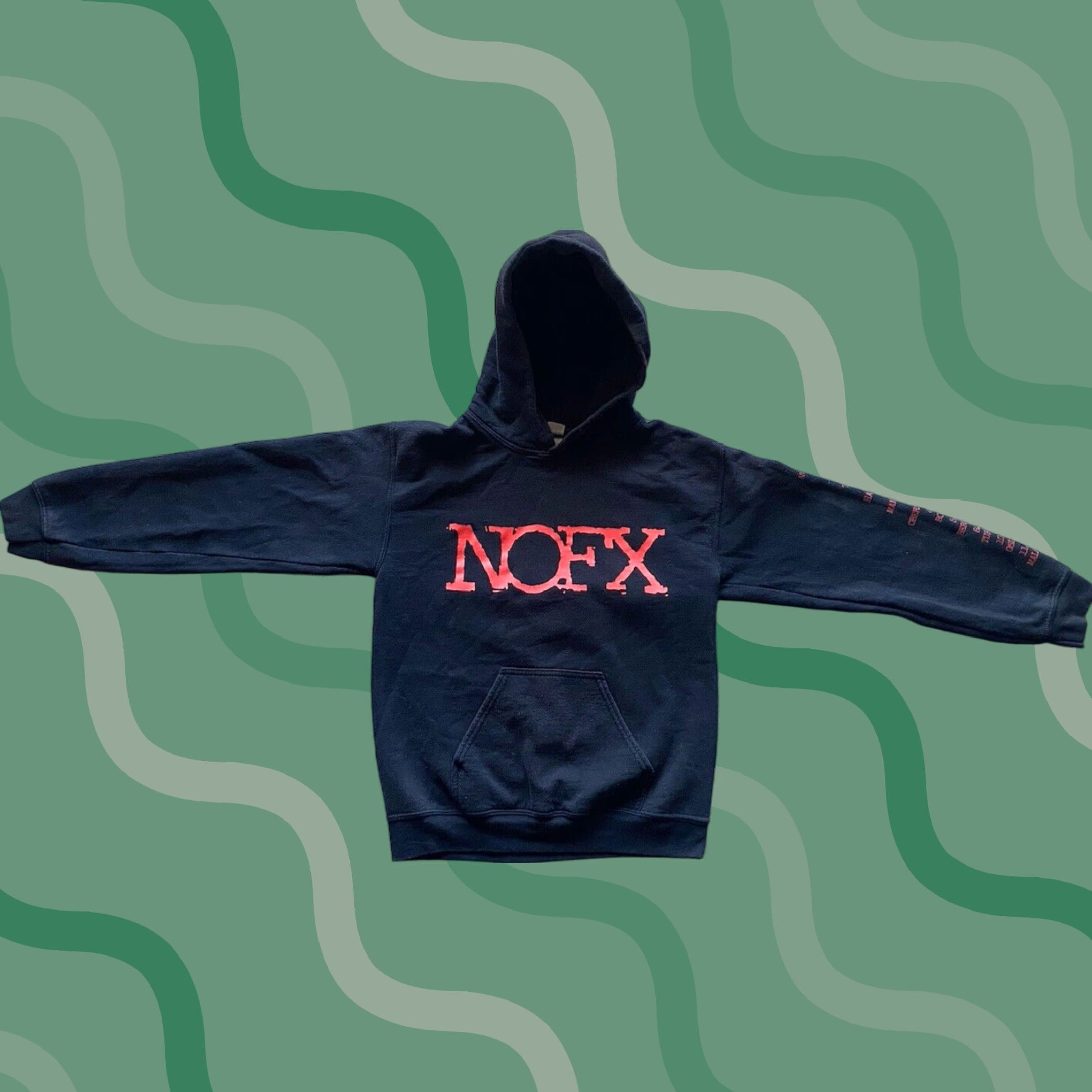 Gildan NoFx Tour Hoodie Gildan Men’s S Black Pullover Jumping Girls Size US S / EU 44-46 / 1 - 1 Thumbnail