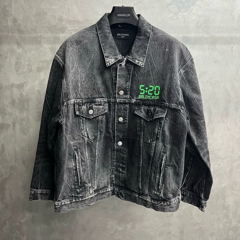 ジャケット・アウター BALENCIAGA DENIM TRACK JACKET BALENCIAGA バレンシアガ 22SS フロントロゴ デニムトラック