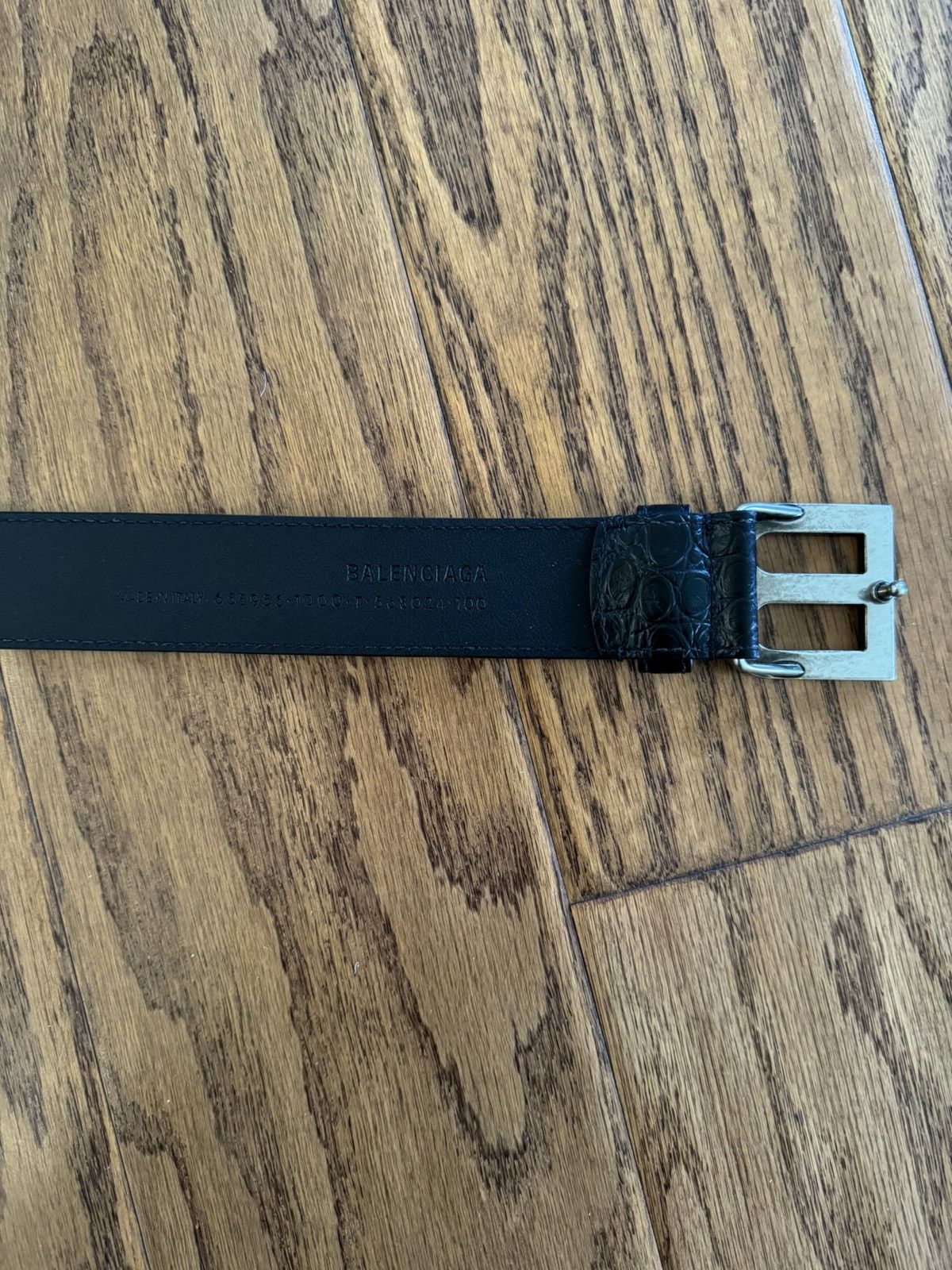 Balenciaga CROCODILE BALENCIAGA BELT SZ 100 Size ONE SIZE - 5 Thumbnail