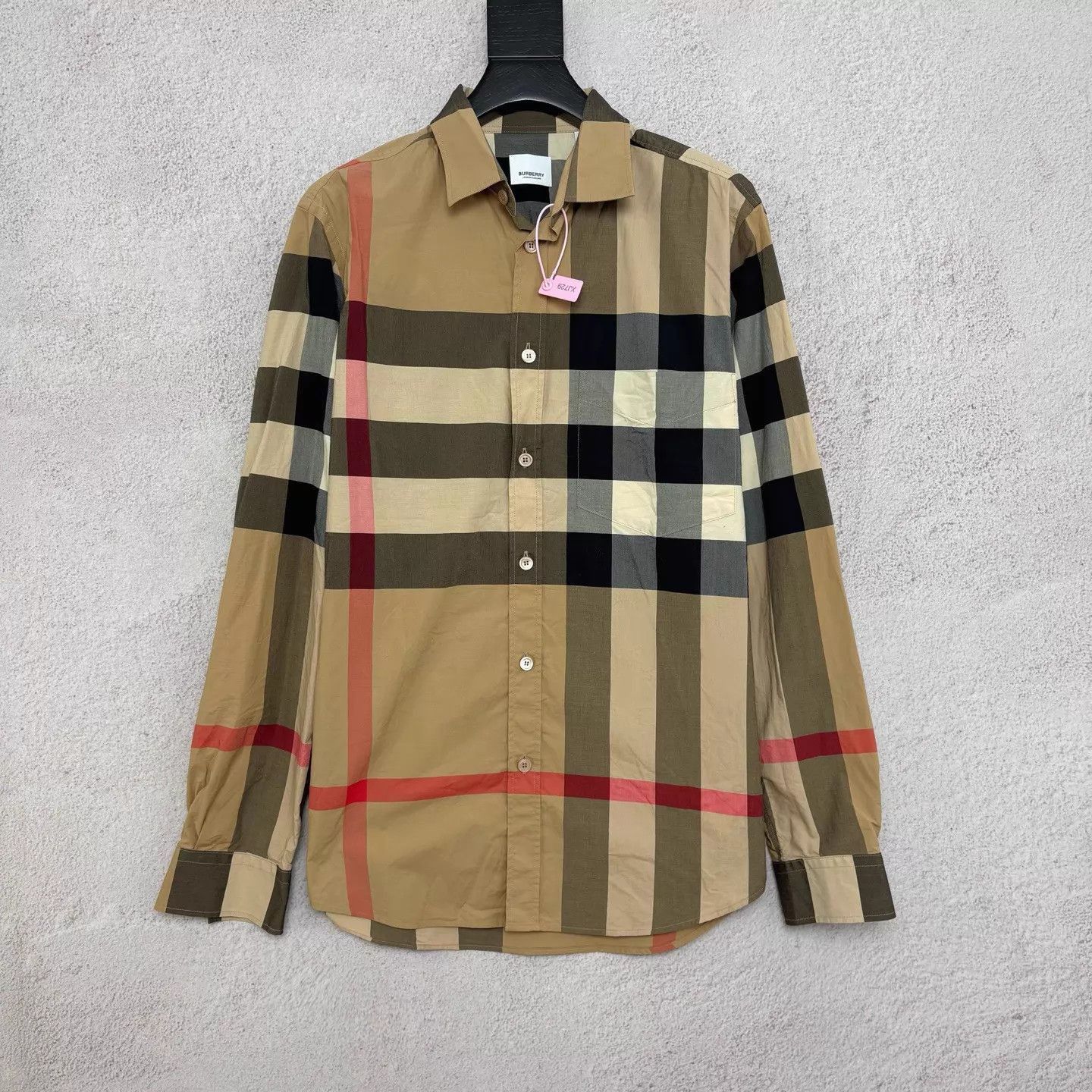 Burberry Multi Checkered Long Sleeve Button-Up Shirt Size US M / EU 48-50 / 2 - 1 Thumbnail