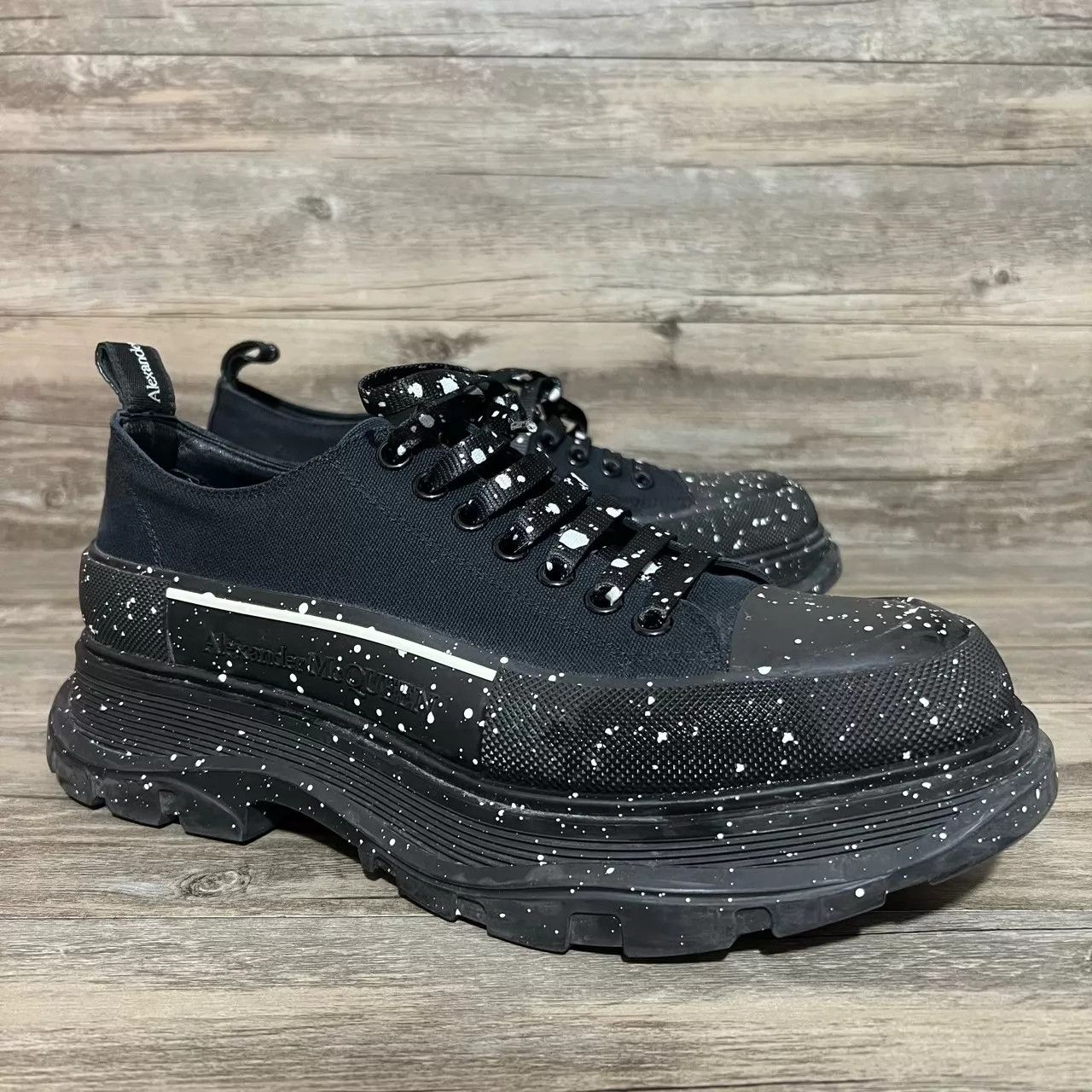 Alexander McQueen Alexander McQueen black & white splatter print 44 Size US 11 / EU 44 - 2 Thumbnail
