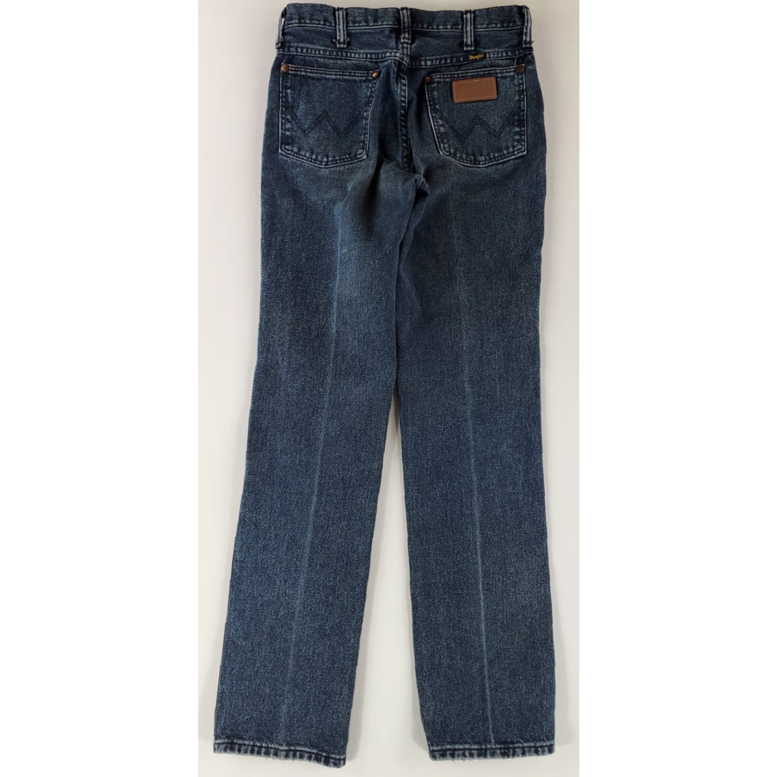 Wrangler VINTAGE Wrangler Jeans Mens 29x34 Dark Blue Acid Wash Made USA 90s Straight Jeans Mens Size US 29 - 3 Thumbnail
