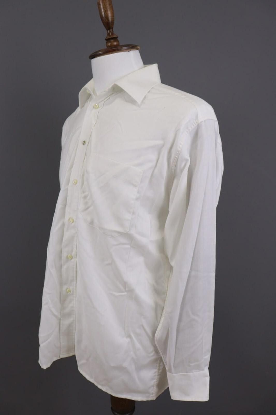Christian Dior Monsieur Christian Dior White Pur Cotton Shirt Size 40 / 15 3/4 Size US M / EU 48-50 / 2 - 9 Thumbnail
