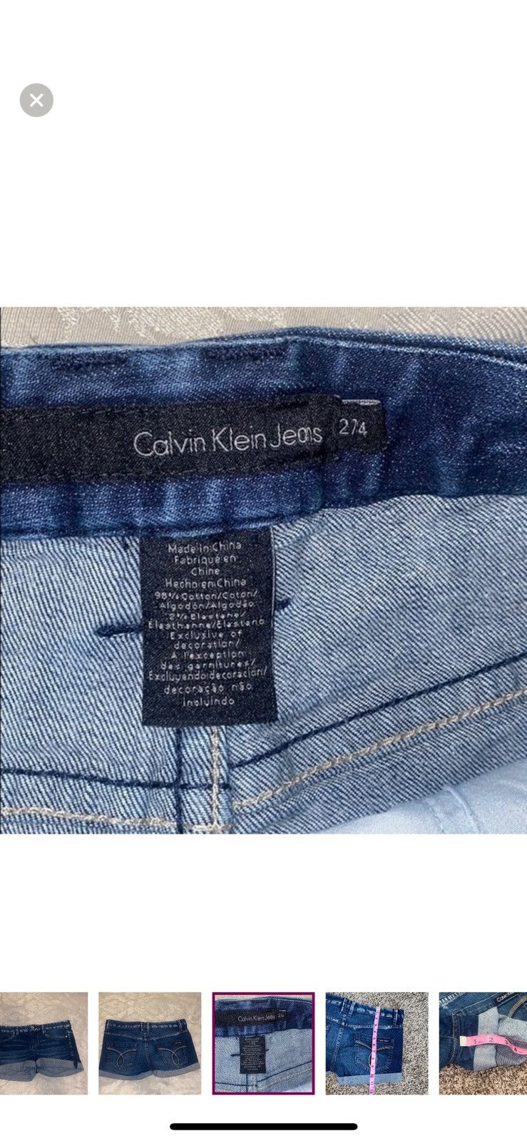 Calvin Klein Calvin Klein jeans denim shorts size 4 Size 27" / US 4 / IT 40 - 3 Thumbnail