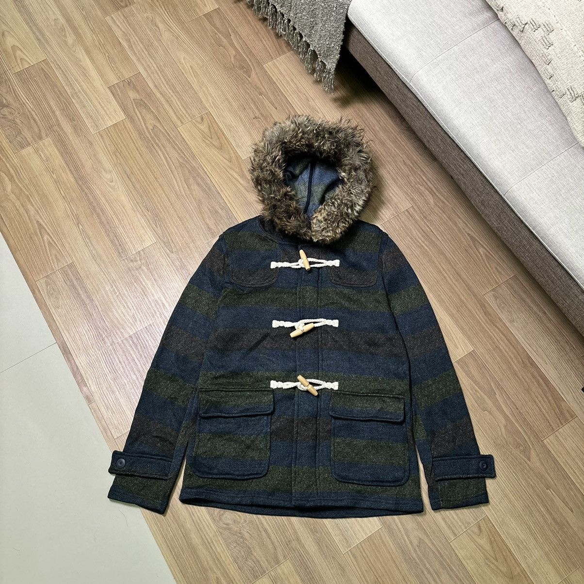 14th Addiction × If Six Was Nine × Le Grande Bleu (L.G.B.) Japanes bondage fur wool jacket Ifsixwasnine lgb style Size US L / EU 52-54 / 3 - 1 Thumbnail