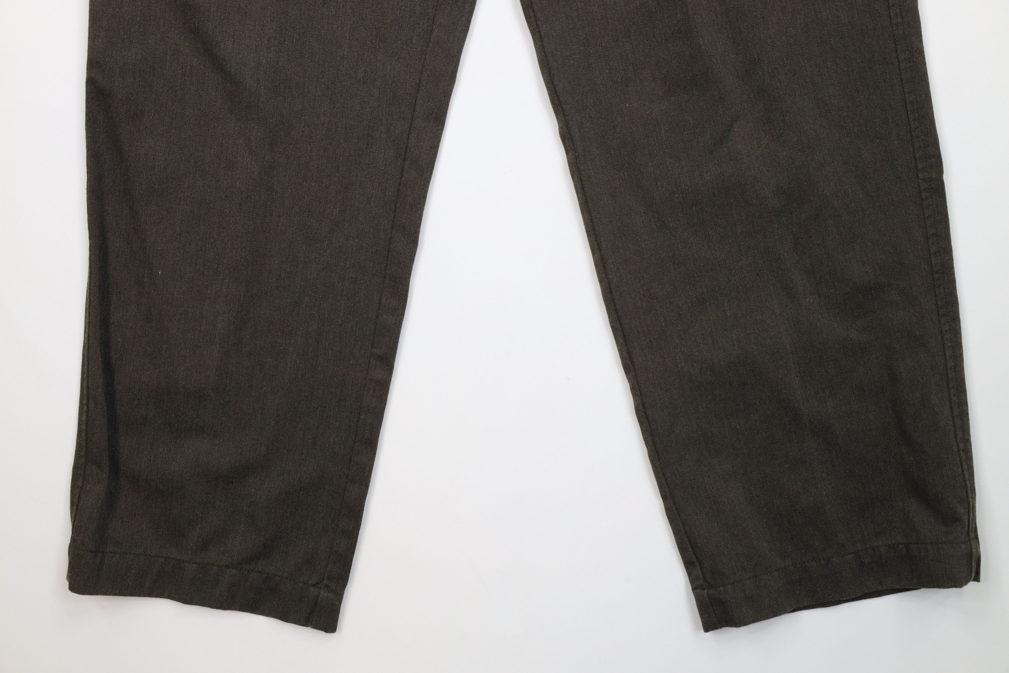 Tommy Hilfiger Vintage 90s Tommy Hilfiger Heavy Wide Leg Cargo Pants Green Size US 32 / EU 48 - 4 Thumbnail