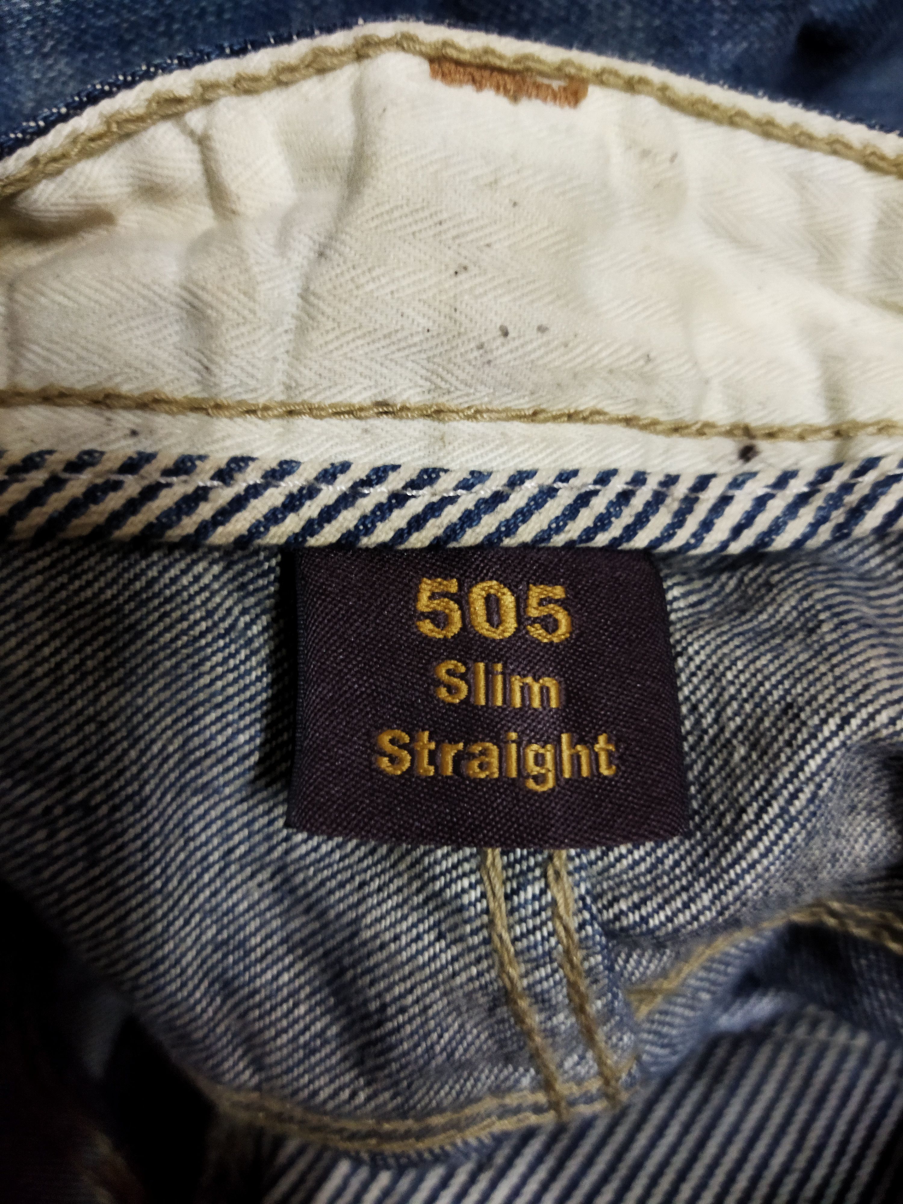 Levi's Levis 505 Marble Design Denim Jeans Size US 36 / EU 52 - 6 Thumbnail