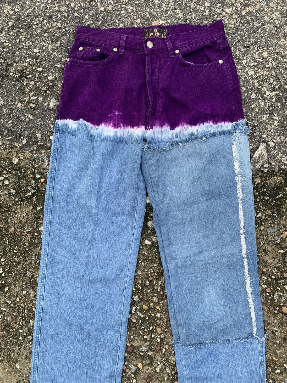 Fendi FENDI TIE DYE DENIM JEANS Size 29" - 2 Thumbnail