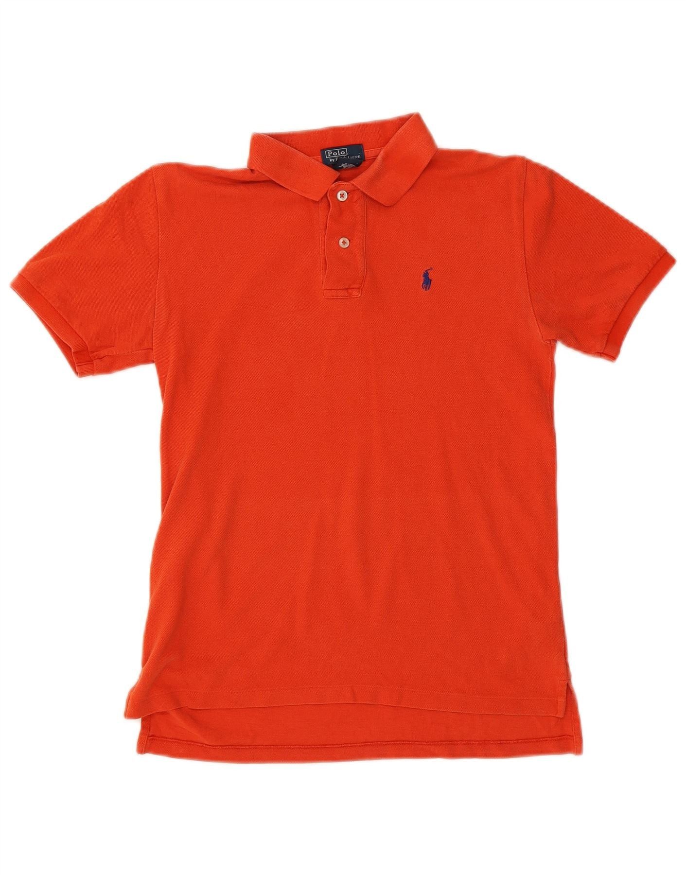 Polo Ralph Lauren Boys Polo Shirt 10-11 Years Medium Orange Cotton Size M / US 6-8 / IT 42-44 - 1 Thumbnail