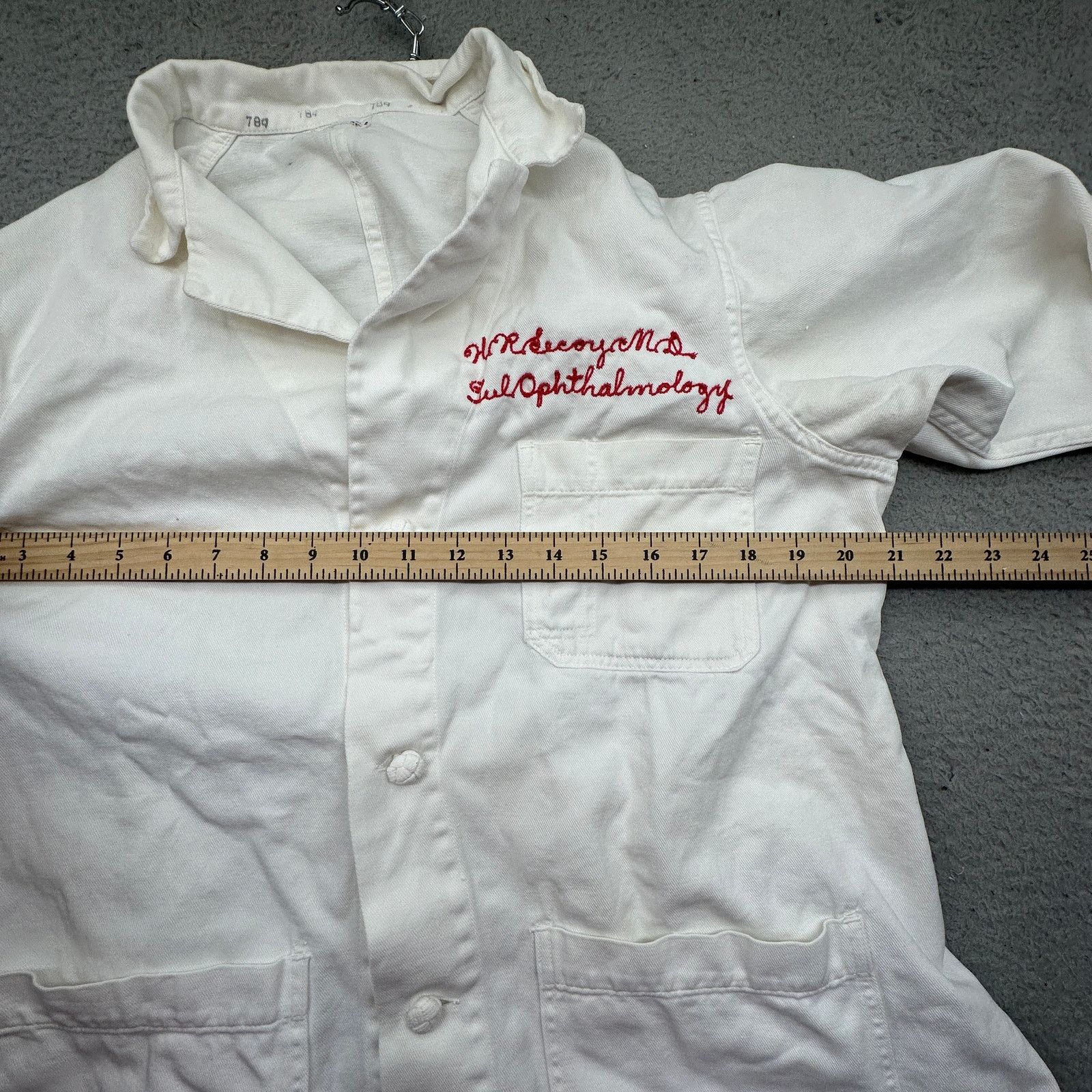 Other Vintage Angelica Sanforized Shrunk Doctor Lab Coat Womens 36 Size M / US 6-8 / IT 42-44 - 4 Thumbnail
