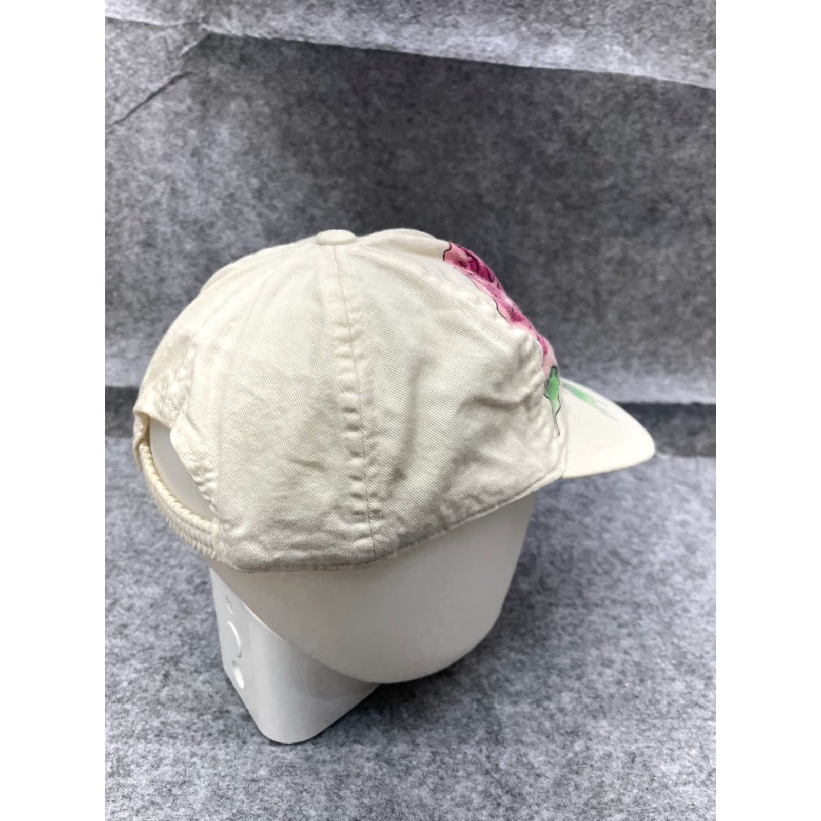 Pinko Hat Cap Fitted Womens One Size Pink White Floral 100% Cotton Elastic Back Size ONE SIZE - 7 Thumbnail