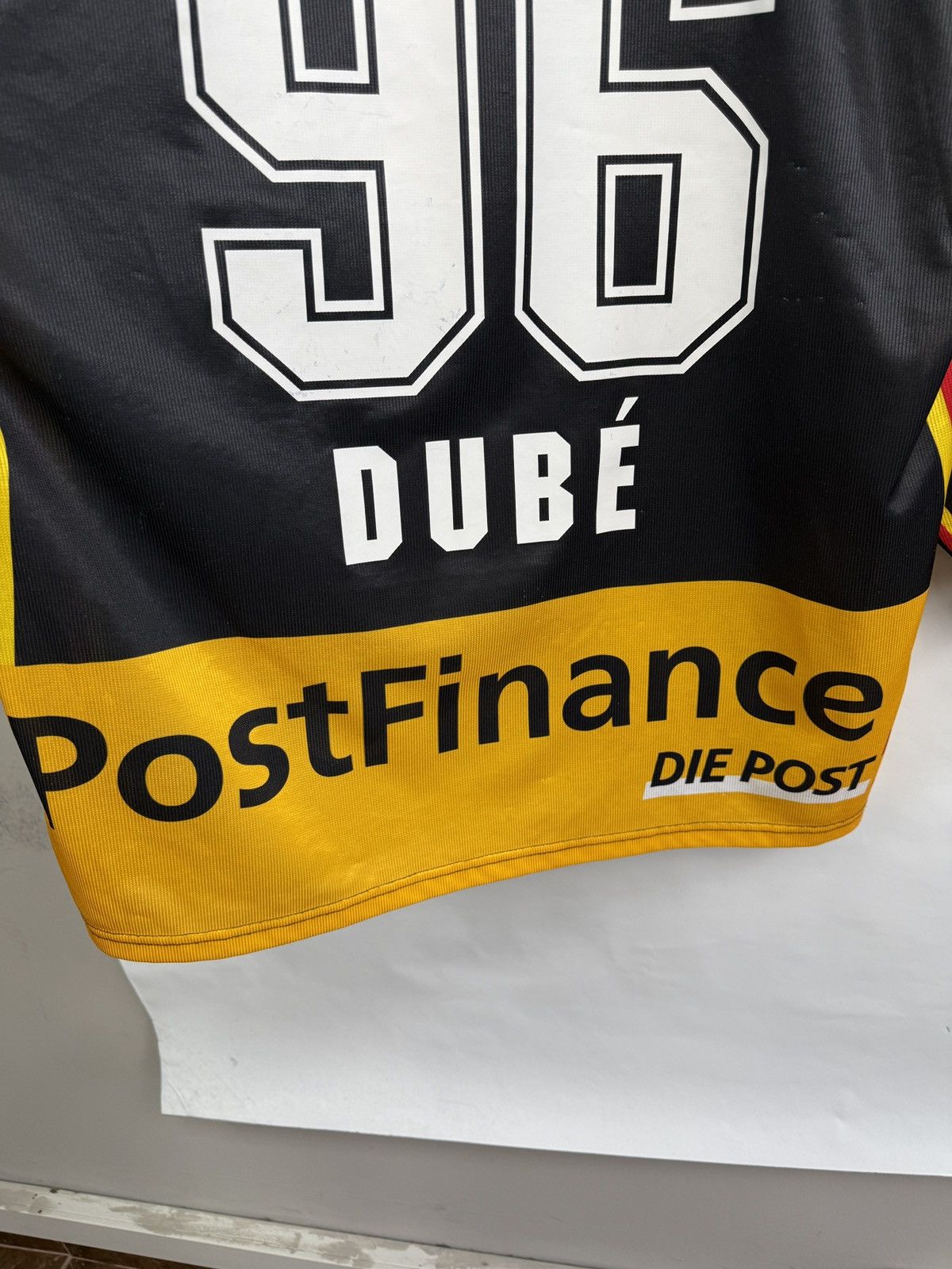 NHL 🇨🇭 2009 SC Bern #96 DUBE Switzerland Hockey Jersey Peugeot Size US L / EU 52-54 / 3 - 12 Thumbnail