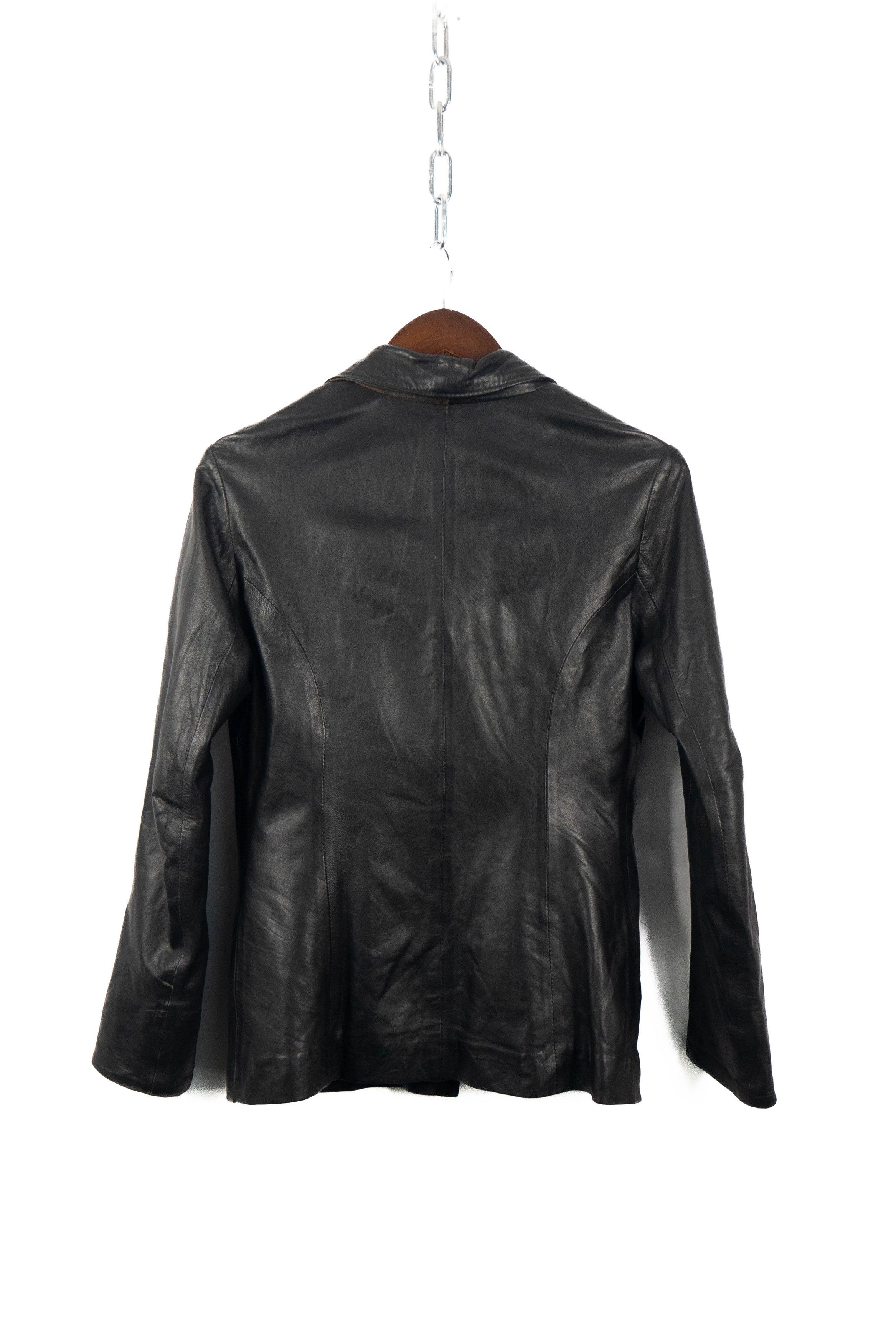 Versace Vintage Versace leather jacket coat Size S / US 4 / IT 40 - 8 Thumbnail