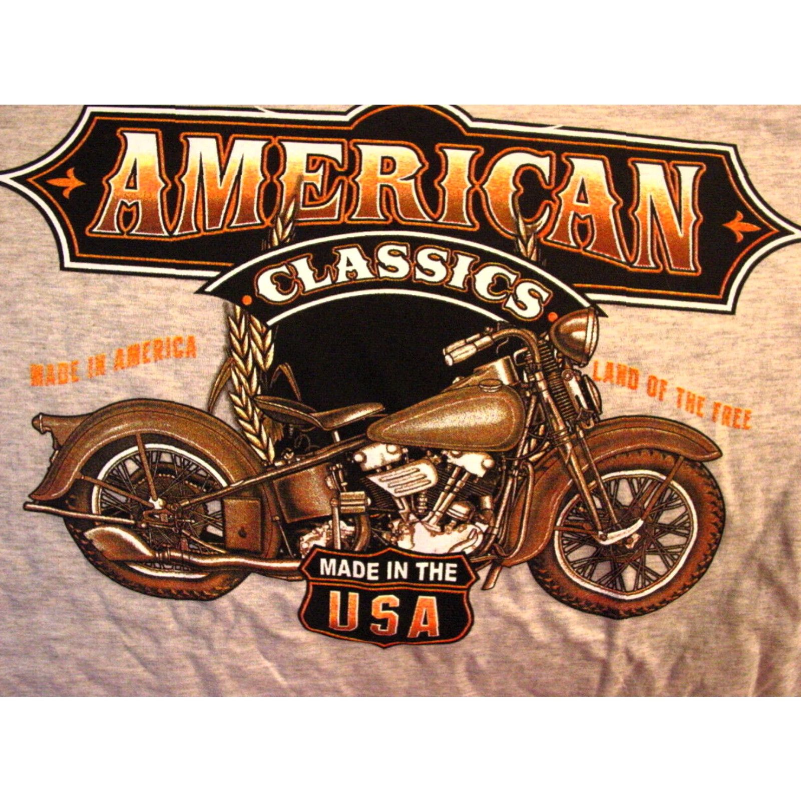 Vintage VINTAGE Motorcycle T-Shirt Men L Graphic Tee American Classics 100% Cotton Gray Biker Size US L / EU 52-54 / 3 - 2 Thumbnail