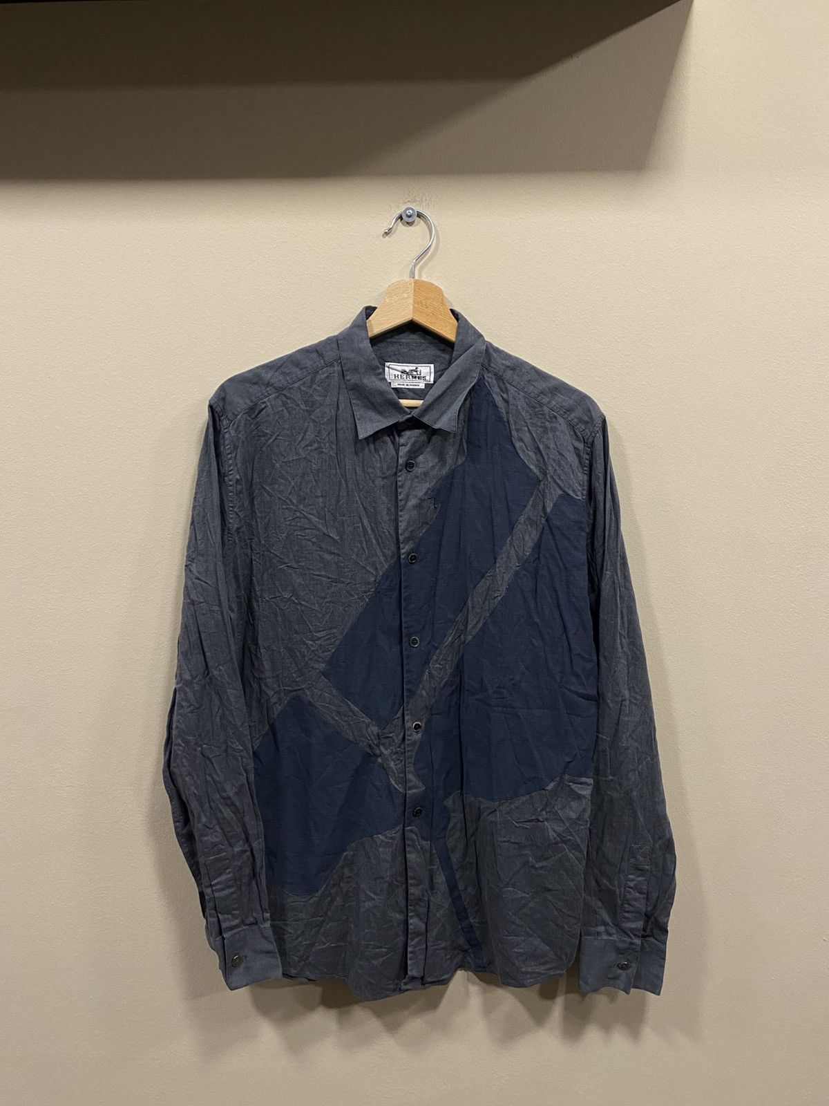 Hermes Hermes Logo Shirt Buttons Up Size US M / EU 48-50 / 2 - 2 Thumbnail