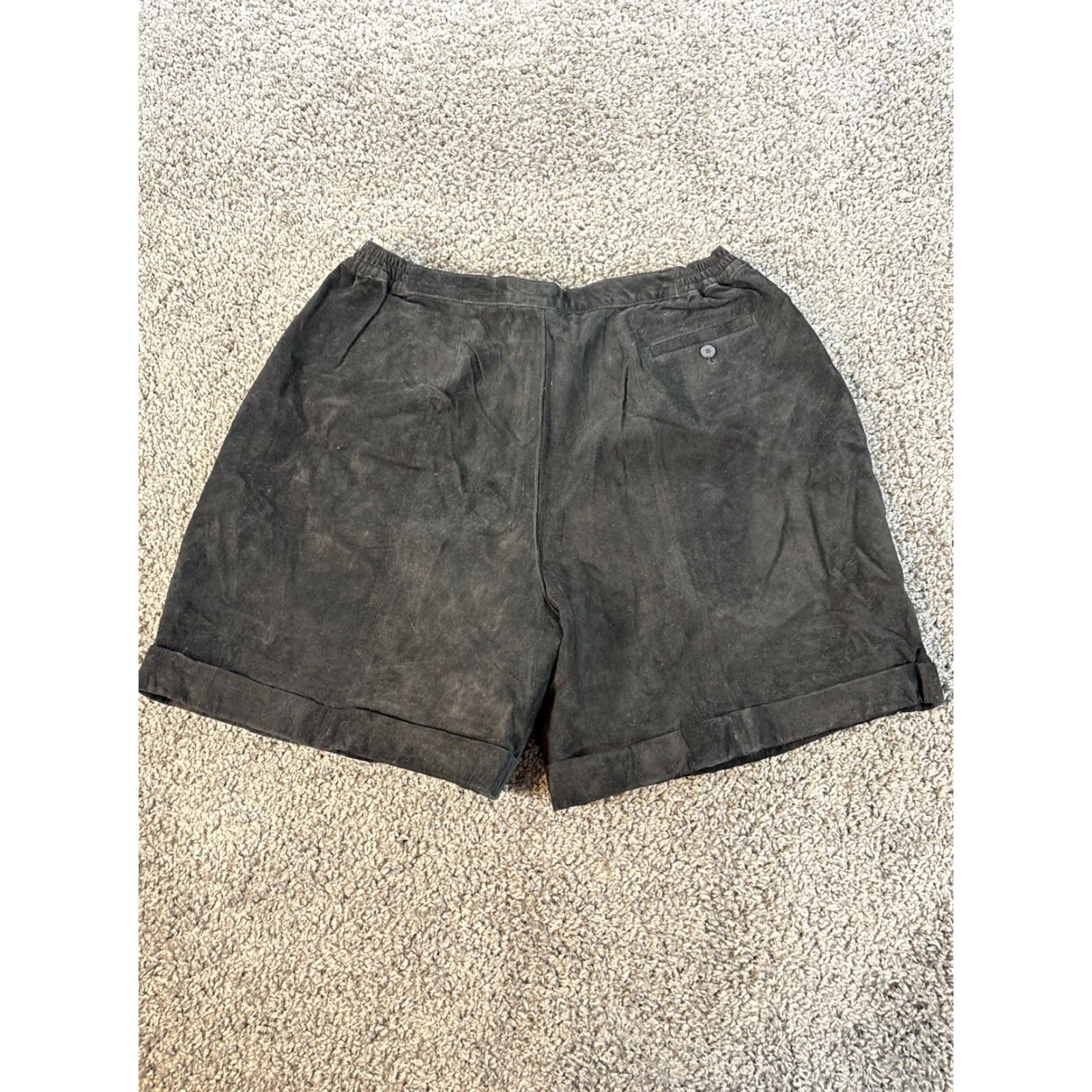 Vintage VINTAGE Jacque KoKo Bermuda Shorts Leather Black 36 90s Womens Size 36 Black Mens Womens Size 25" / US 0 / IT 36 - 5 Thumbnail