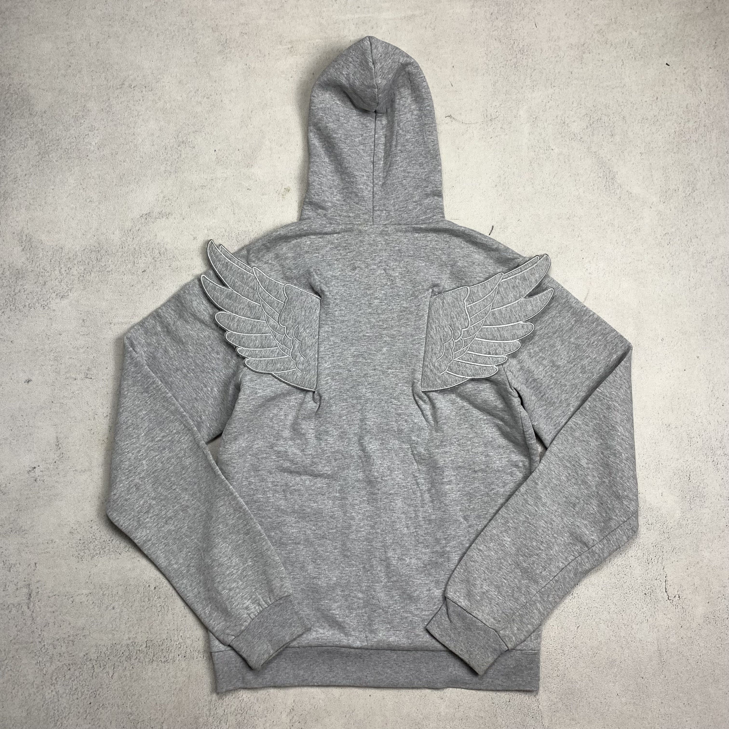 トップス rare adidas jeremy scott wing zip hoodie Jeremy Scott x Adidas 2010 Beige Wings Cropped Hoodie 40 ~ L