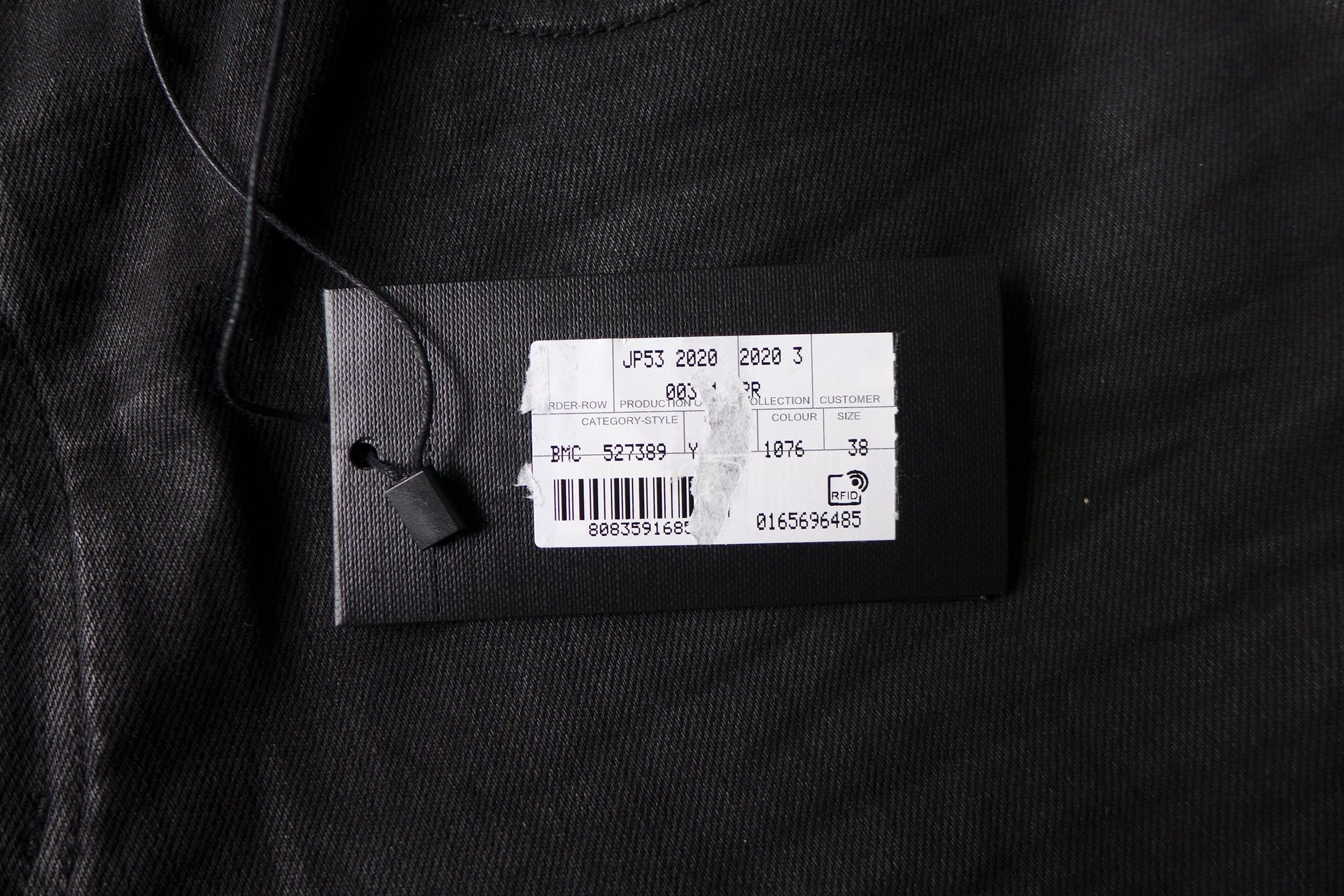 Saint Laurent Paris Saint Laurent D02 Jeans --- Coated Black Denim Size US 38 / EU 54 - 16 Thumbnail