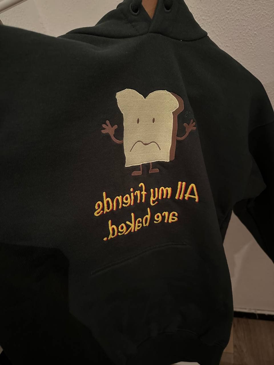 Vetements All My Friends Are Baked Embroidery Green 2 side Hoodie Size US M / EU 48-50 / 2 - 3 Thumbnail