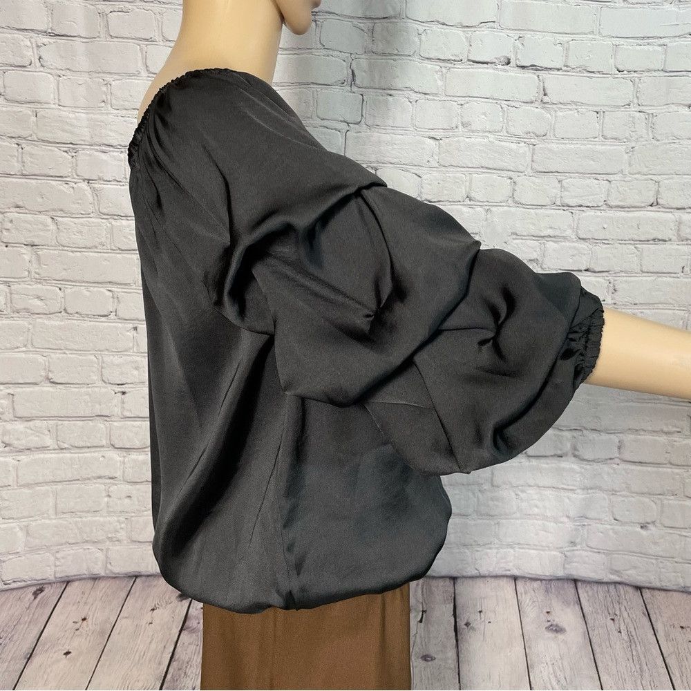 Vince Camuto NWT New $69 Vince Camuto Black Off The Shoulder Balloon Sle Size XS / US 0-2 / IT 36-38 - 4 Thumbnail