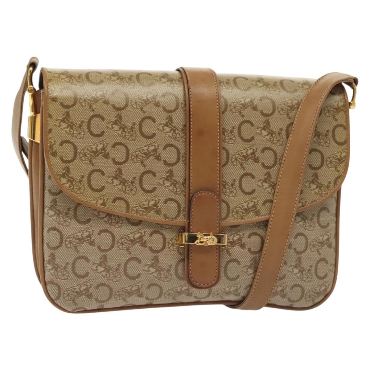 Celine CELINE Macadam Canvas Shoulder Bag Pvc Beige Gold Size ONE SIZE - 1 Thumbnail