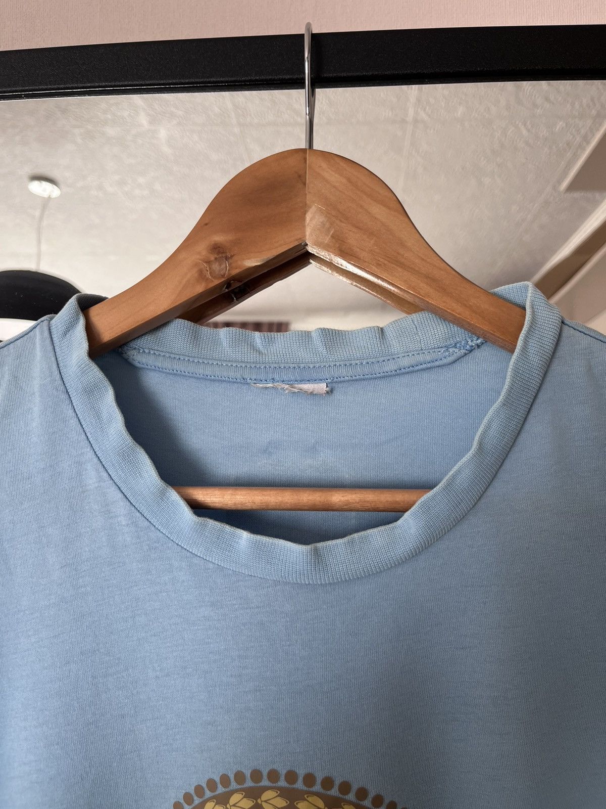 Adidas Vintage Adidas Argentina Faded Blue Distressed Soccer TShirt Size US L / EU 52-54 / 3 - 8 Thumbnail