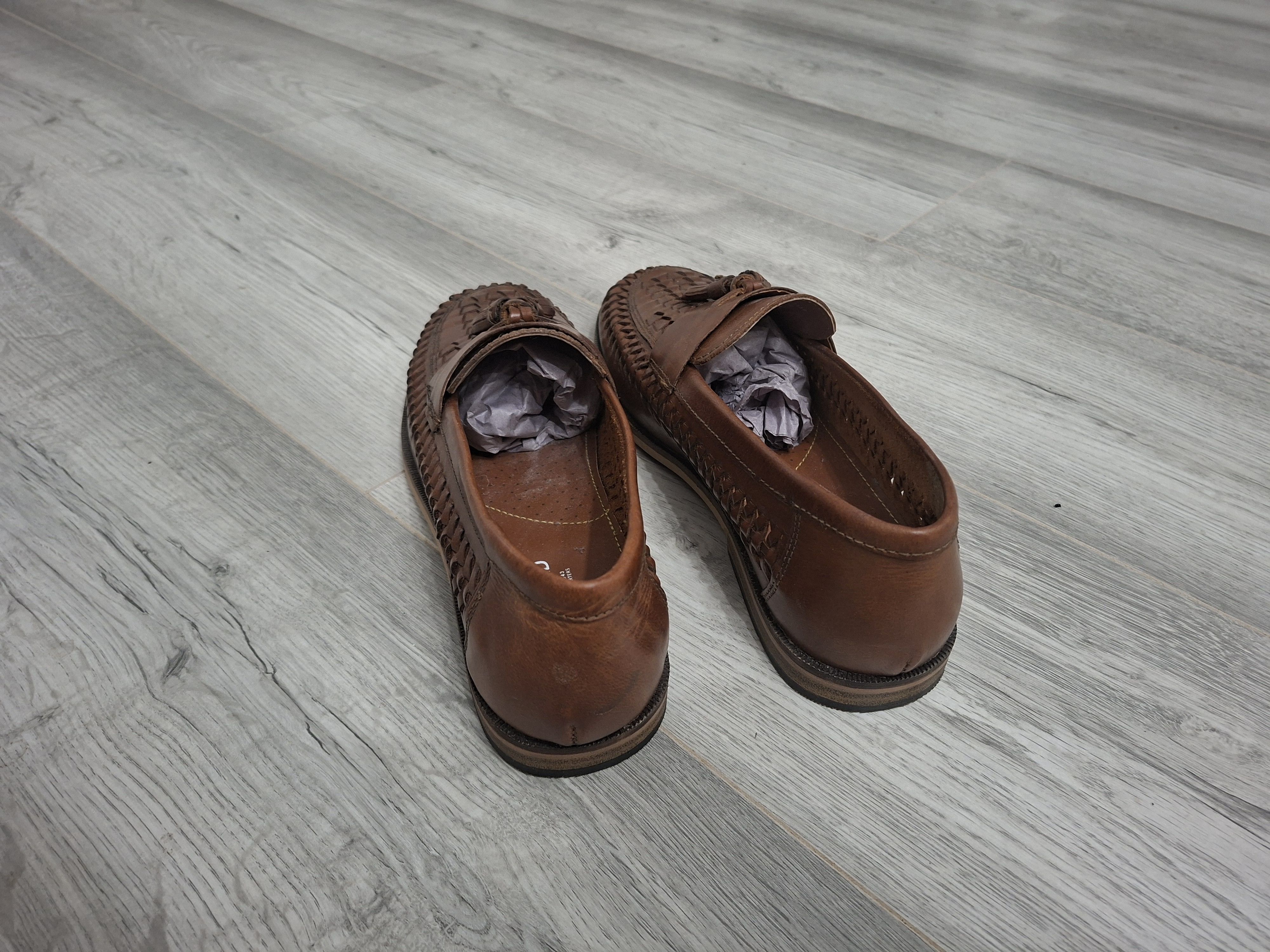 River Island River Island leather woven tassel loafers in tan EU 42 Size US 9 / EU 42 - 4 Thumbnail