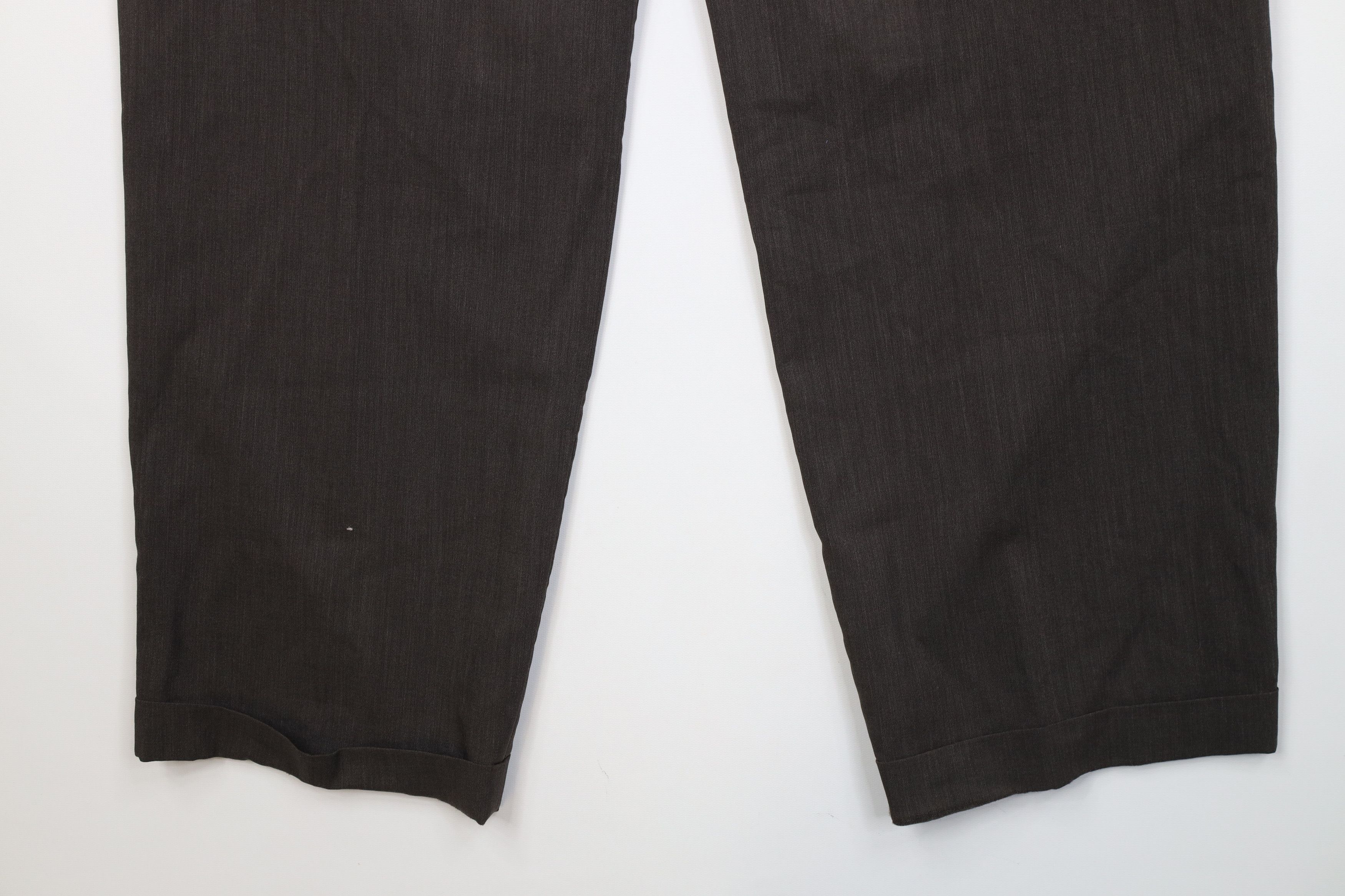 Giorgio Armani Vintage 80s 90s Giorgio Armani Wool Wide Leg Chino Pants Size US 34 / EU 50 - 15 Thumbnail