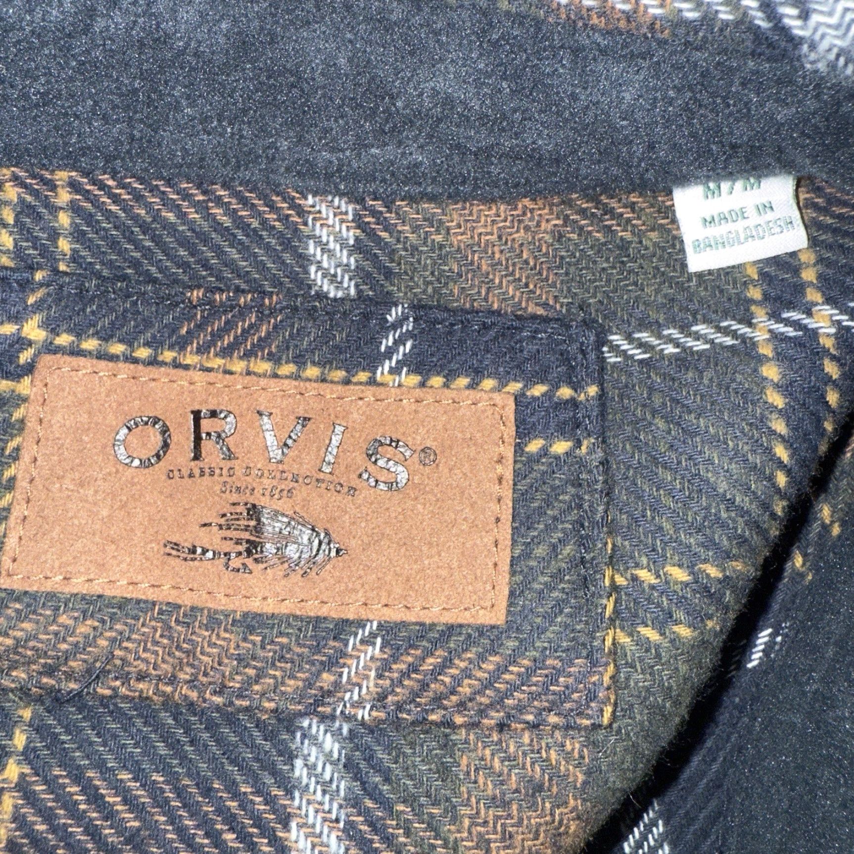 Orvis ORVIS Plaid Flannel Button-Up Shirt Mens Size M Multicolor Long Sleeve Size US M / EU 48-50 / 2 - 4 Thumbnail