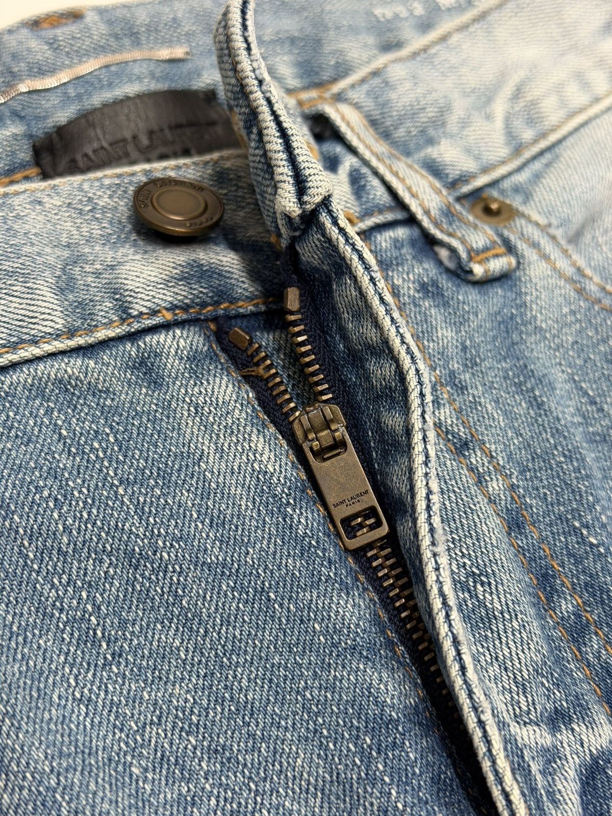 Saint Laurent Paris SAINT LAURENT Hedi Slimane 2016 Crash Skinny Jeans Nettspend Size US 28 / EU 44 - 14 Thumbnail