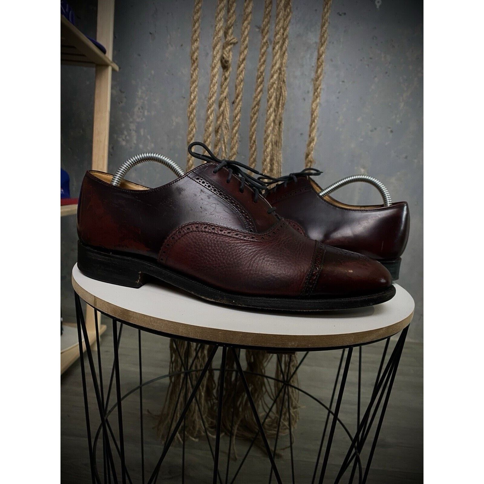 Grenson Leather Oxford Dress Shoes Lace Up Brown Sz 11 Carlo | Mens Derby Shoes in Brown Leather | Grenson main image 2