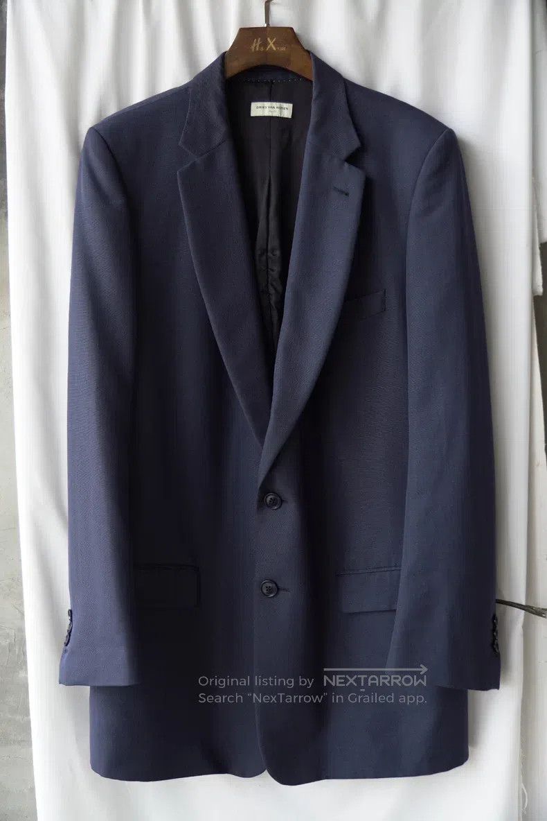 Dries Van Noten Dries Van Noten size:50 Mohair-Wool Blend Blazer Size US XL / EU 56 / 4 - 2 Thumbnail