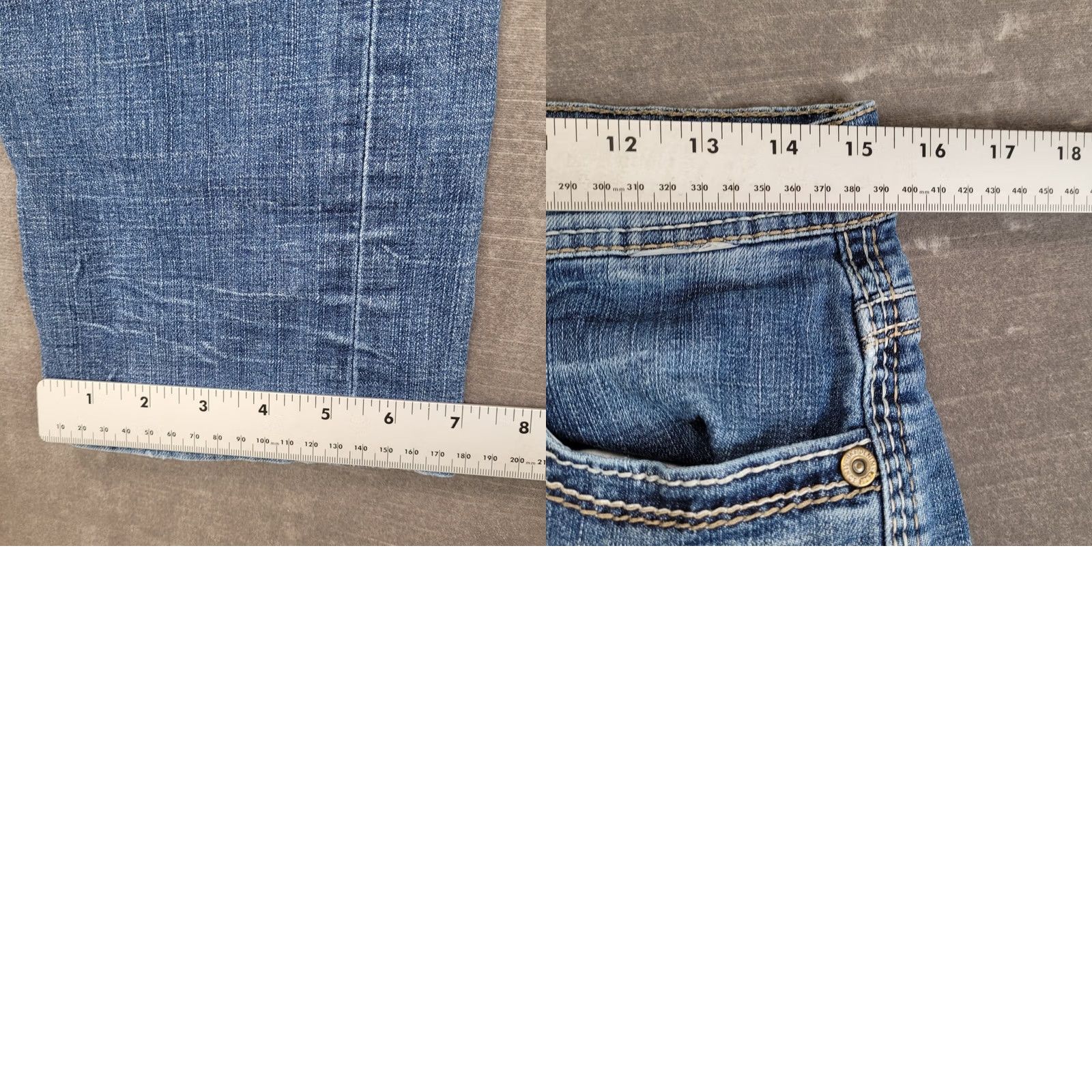 BKE BKE Jake Straight Jeans Mens 30x29 Blue Distressed Stretch Zip Button Ready to Ship Old Navy? Size US 30 / EU 46 - 8 Thumbnail