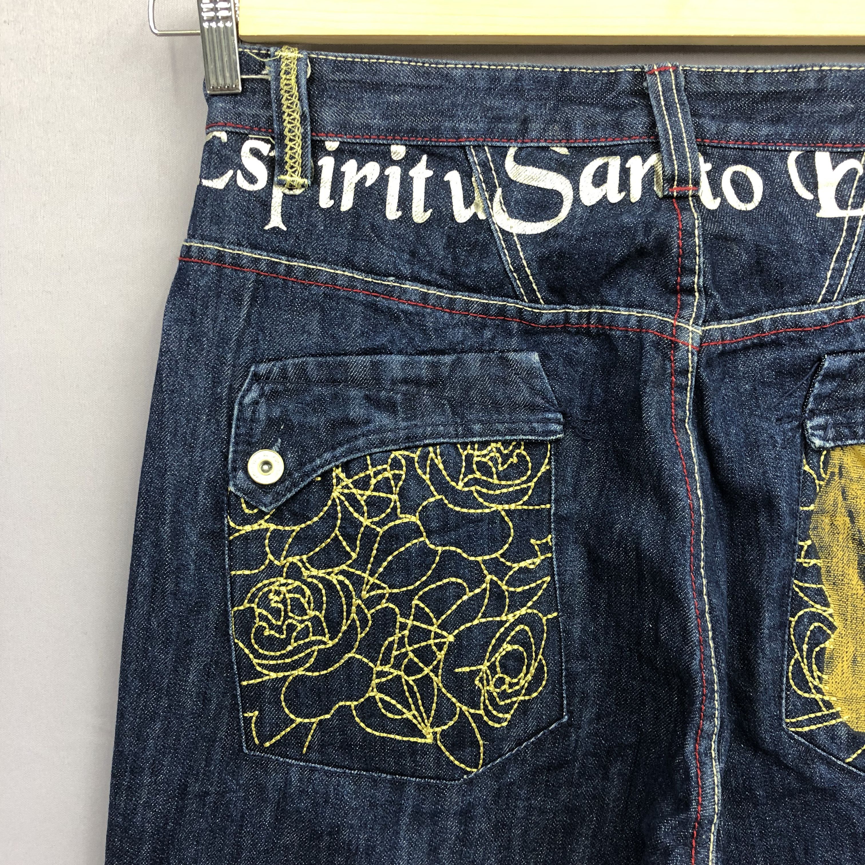 JNCO Crazy Y2K Southpole Style Baggy Japanese Skater Jeans Denim Size US 32 / EU 48 - 5 Thumbnail