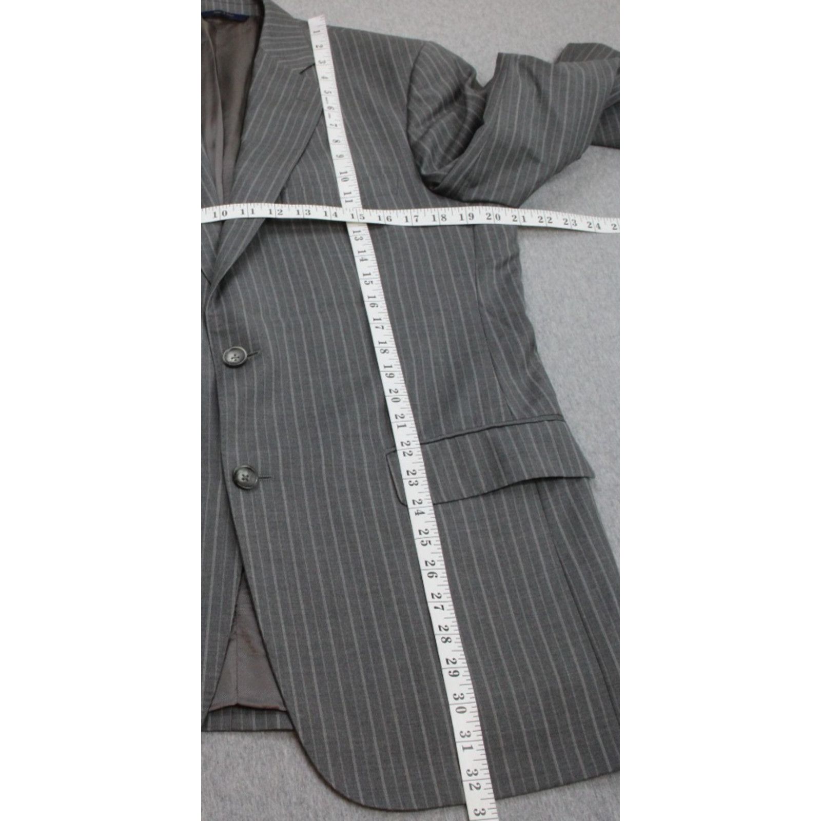Brooks Brothers Brooks Brothers Blazer Men 41R Gray Striped Wool 1818 Regent Size 40R - 9 Thumbnail