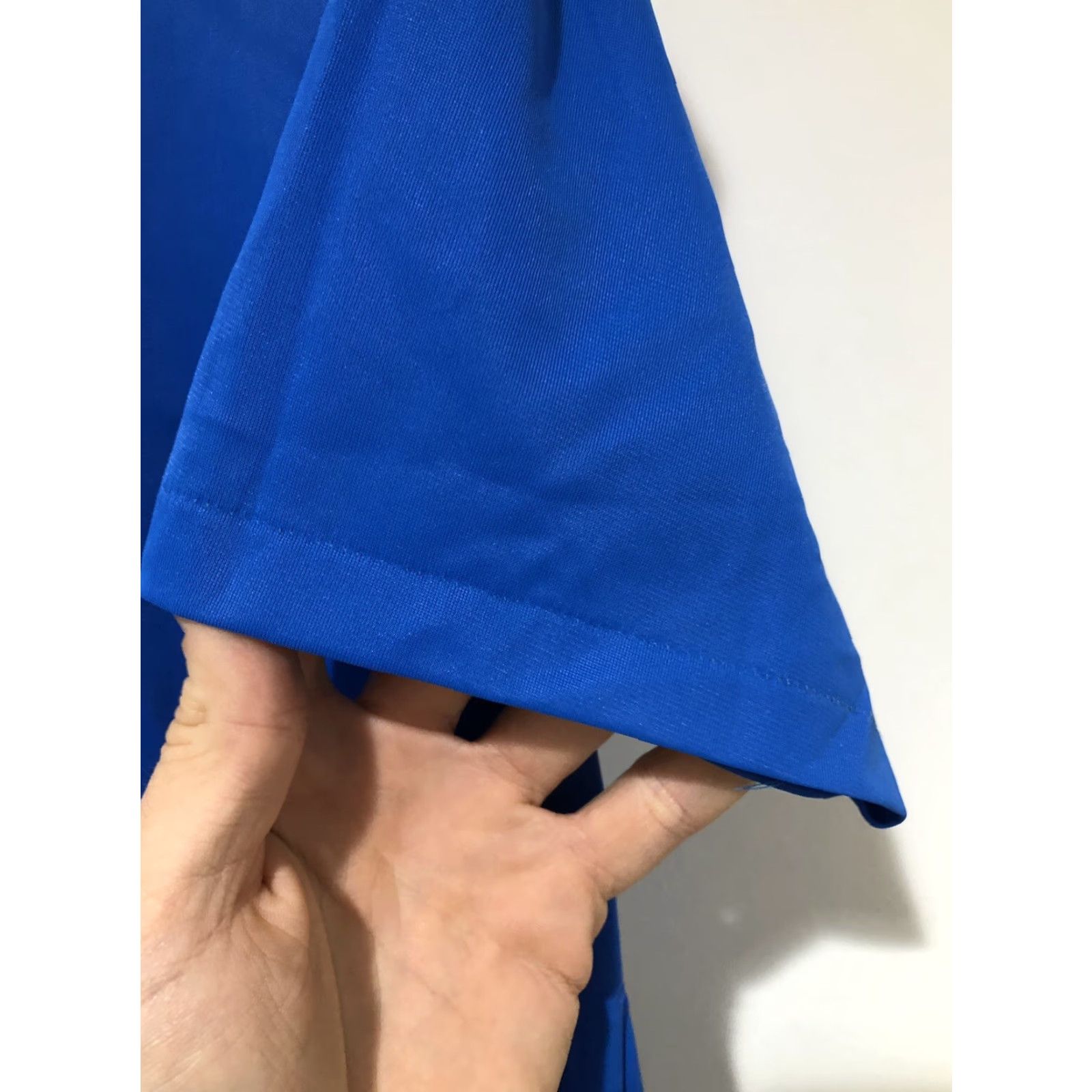 Vintage VINTAGE 60s Blue 100% Nylon Tricot T Shirt Size Small USA Punk Disco Rave USA Mens Short Sleeve Crew Neck Size US S / EU 44-46 / 1 - 3 Thumbnail