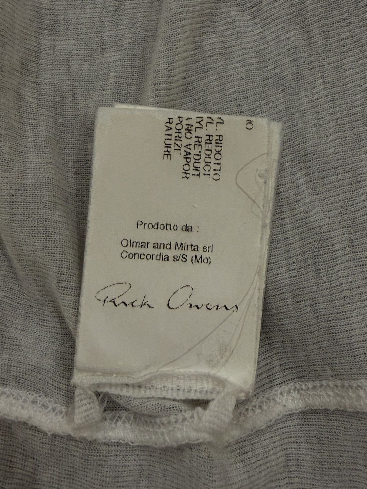Rick Owens Rick Owens Ribbed Long Sleeve Size US S / EU 44-46 / 1 - 4 Thumbnail