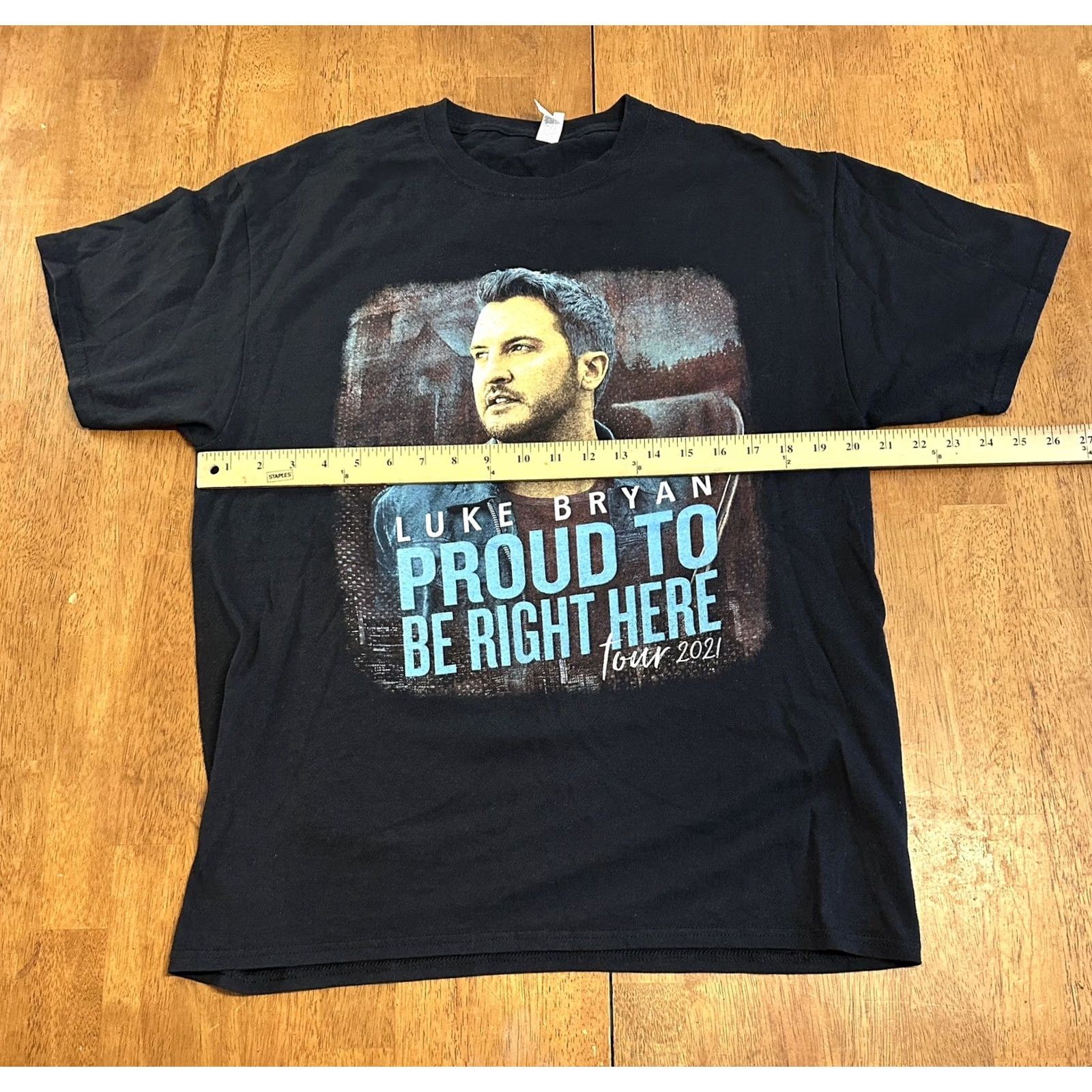 Fruit Of The Loom Luke Bryan 2021 Tour Shirt Large Country Music Mens Size US L / EU 52-54 / 3 - 4 Thumbnail