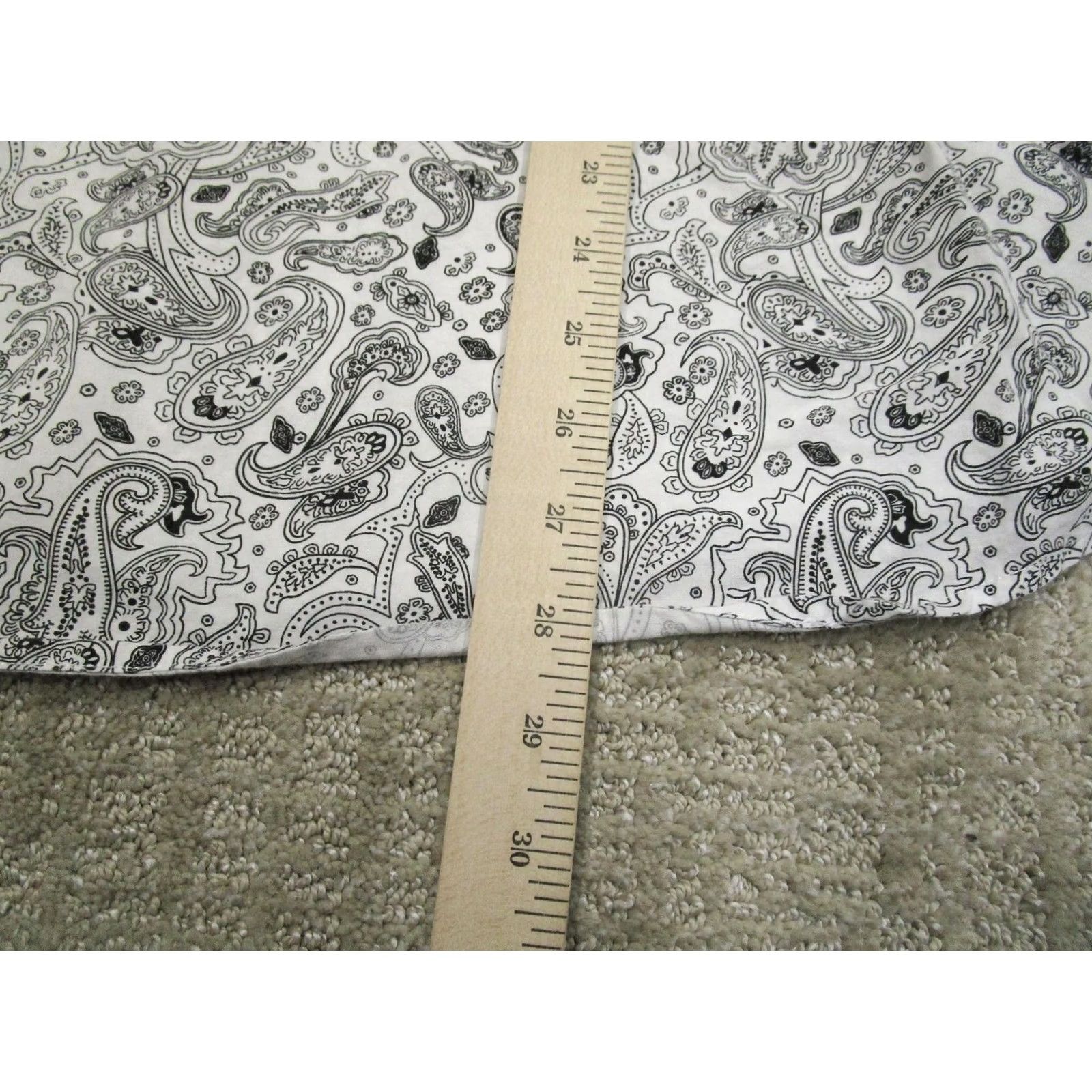 Vintage Rodeo Clothing Co. Shirt Men XL White Paisley Pearl Snap Western Size US XL / EU 56 / 4 - 6 Thumbnail